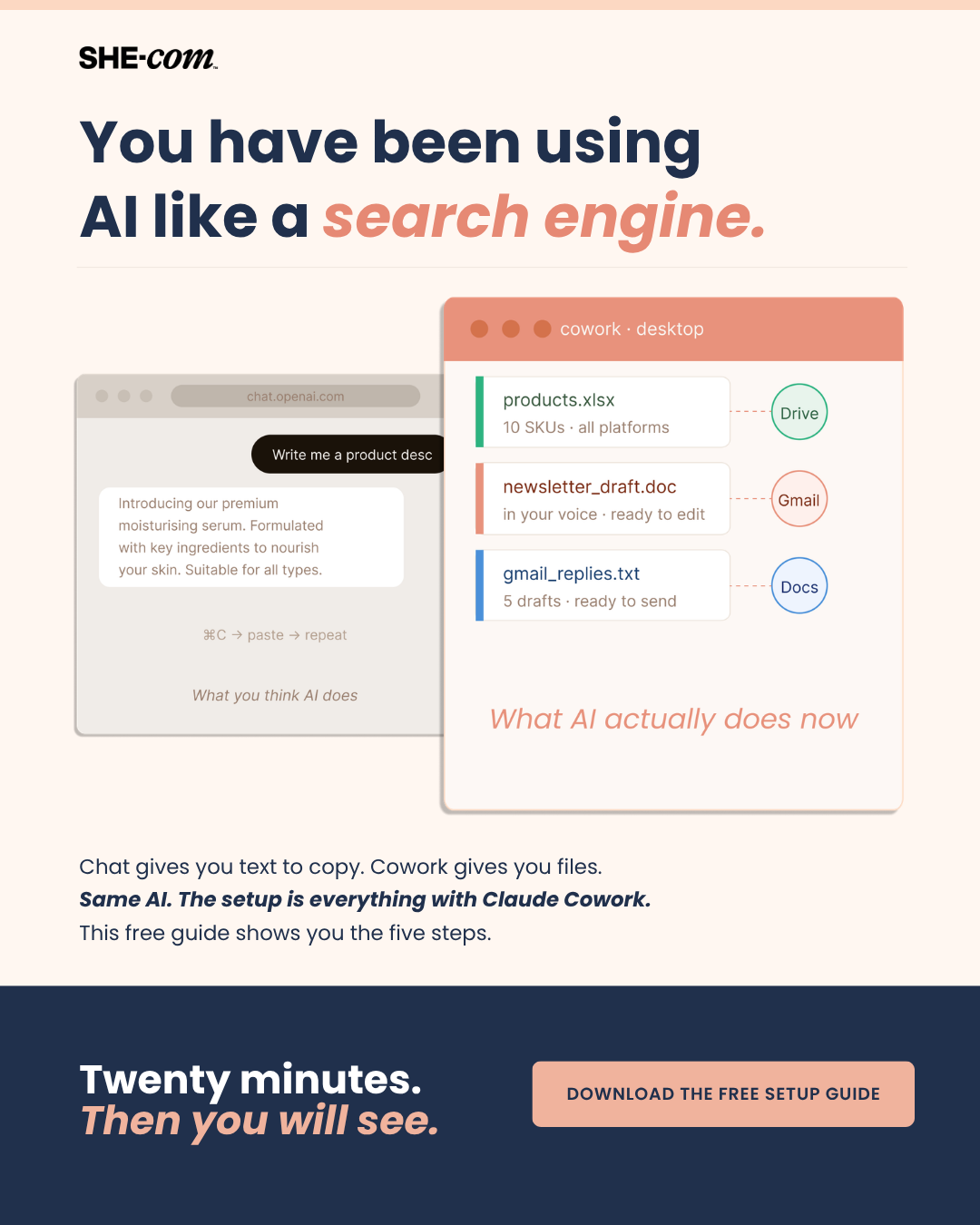 SHE-com Community For Women in Ecommerce Facebook ad