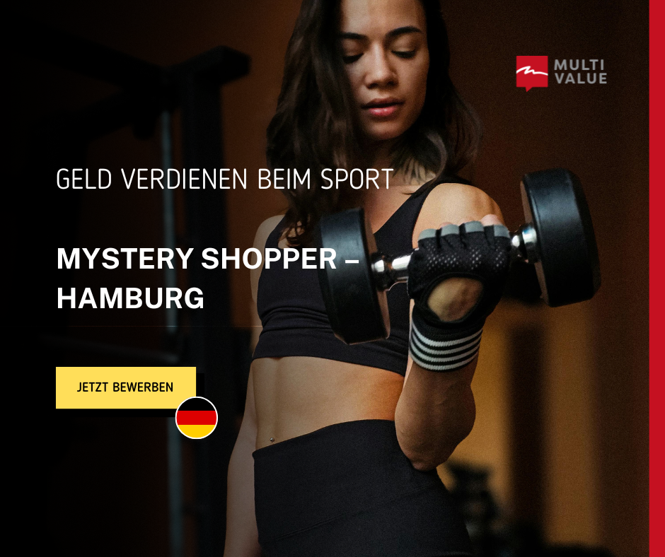 Multi-Value DACH Facebook ad: Werde Mystery Shopper