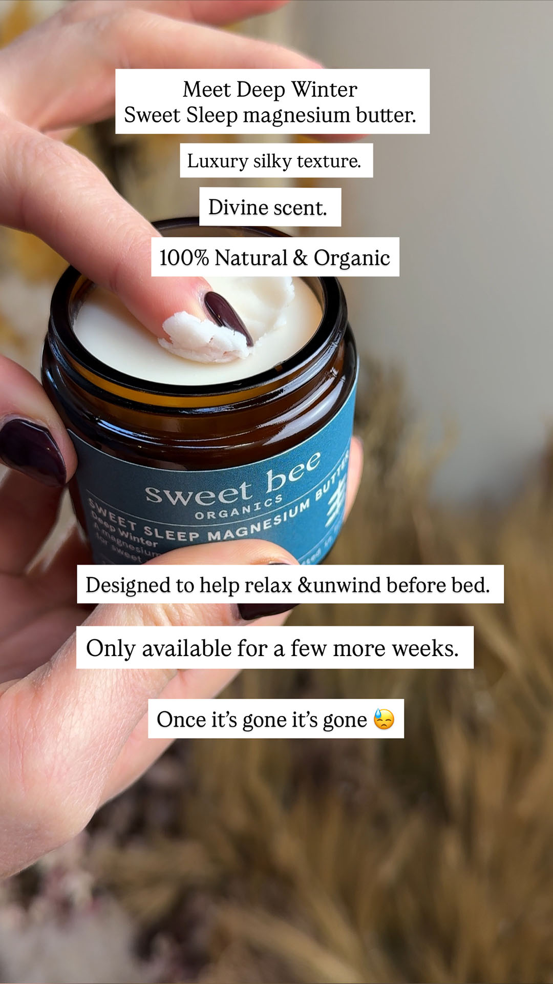 Sweet Bee Organics Facebook ad