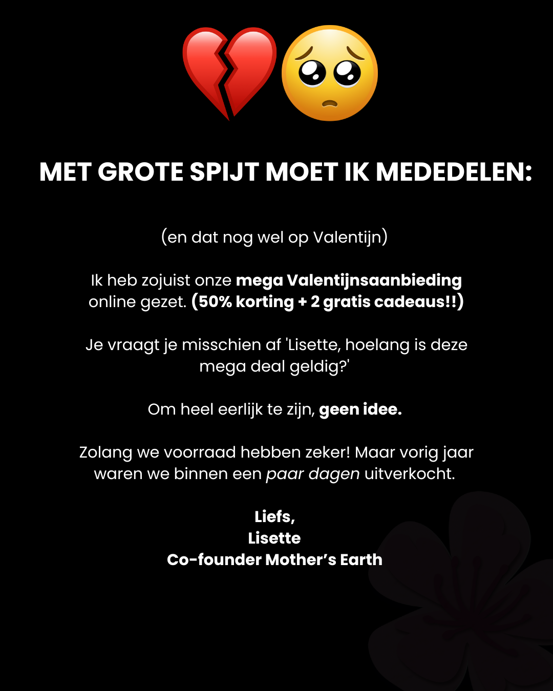 Mothers Earth Facebook ad