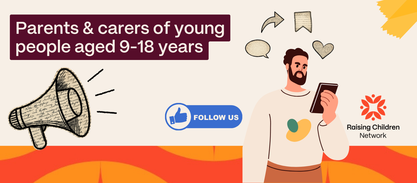 Raising Children Network 9-18 Facebook ad: Your parenting guide for 9-18 yrs