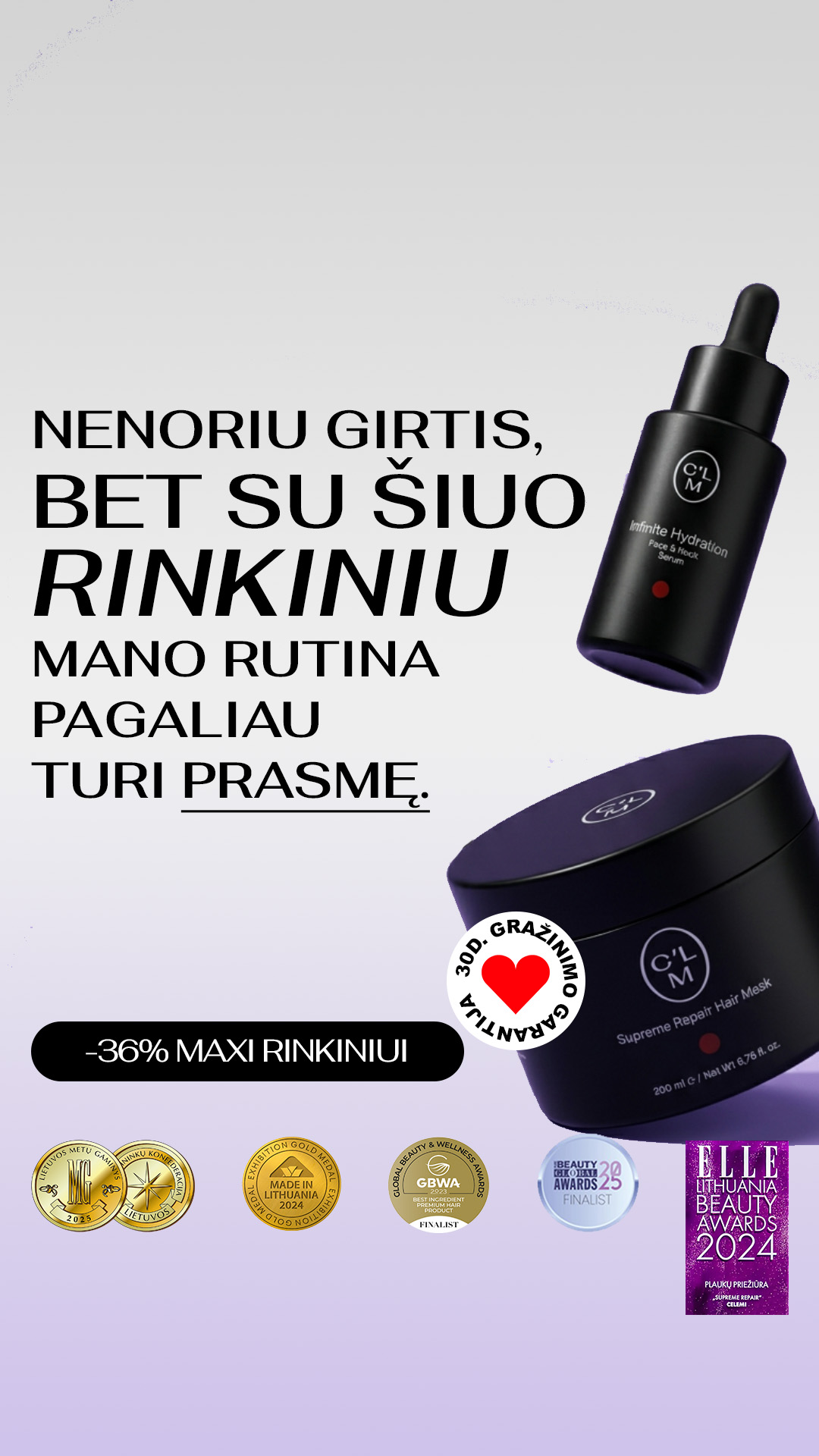CLM Beauty Lab Facebook ad