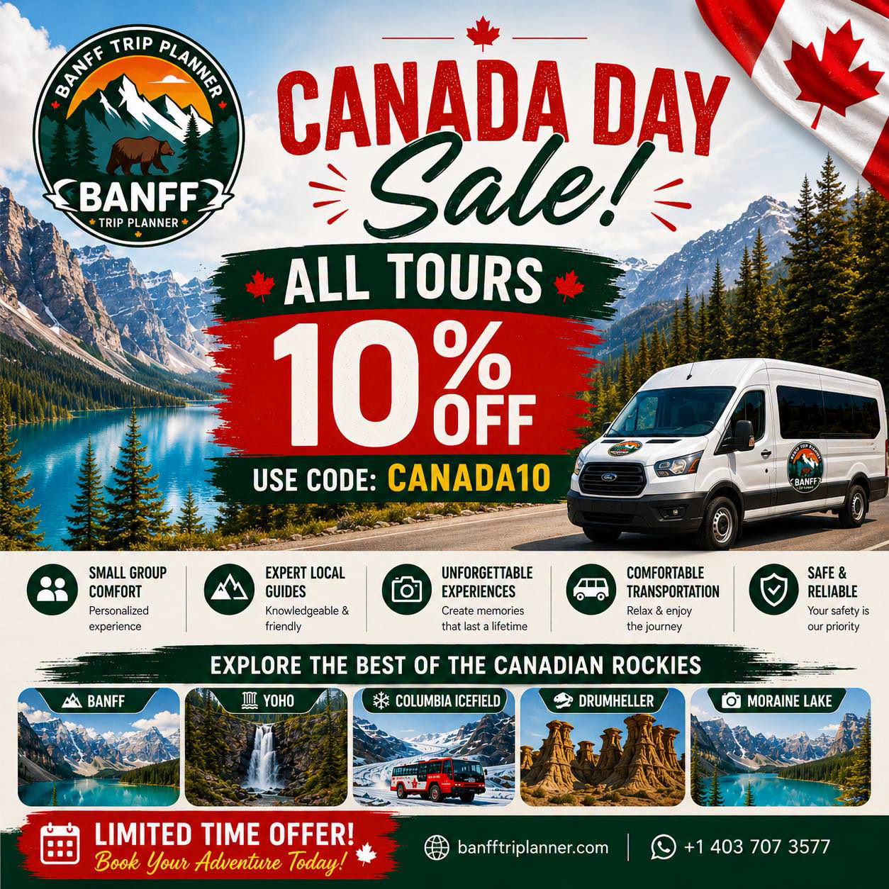 Banff Trip Planner Tours & Sightseeing Facebook ad