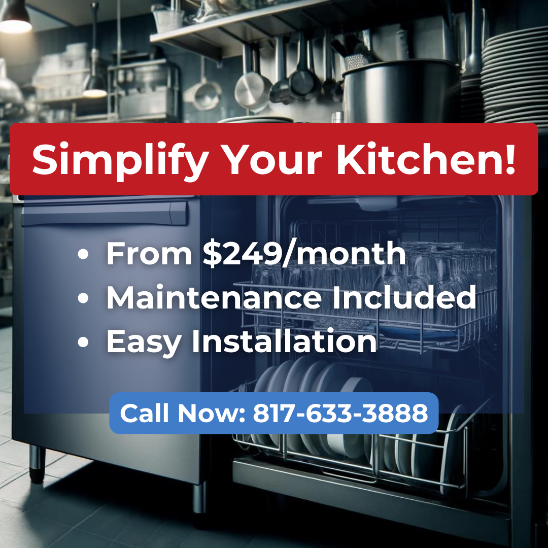 Southwest Dishwashing Service Facebook ad: Dishwasher Equipment for Lease