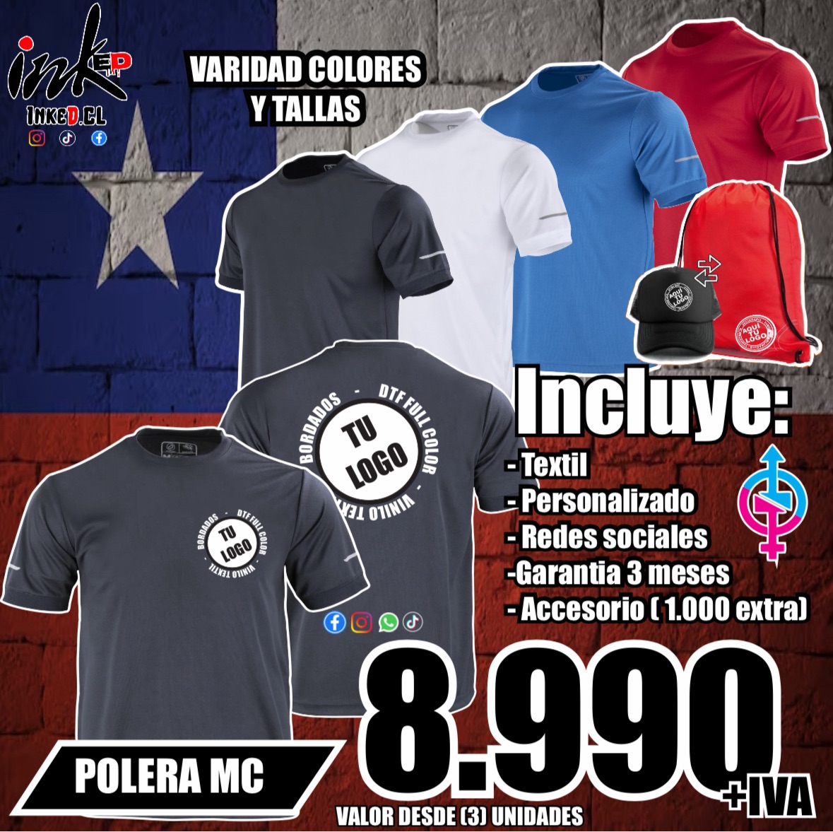 Inked-Personalizados Facebook ad: Poleras - Polerones - pecheras - indumentaria …