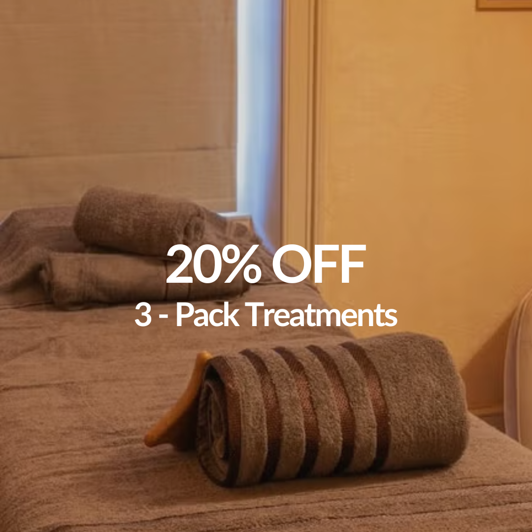 Dimple Amani Facebook ad: 20% Off 3-Pack Treaments