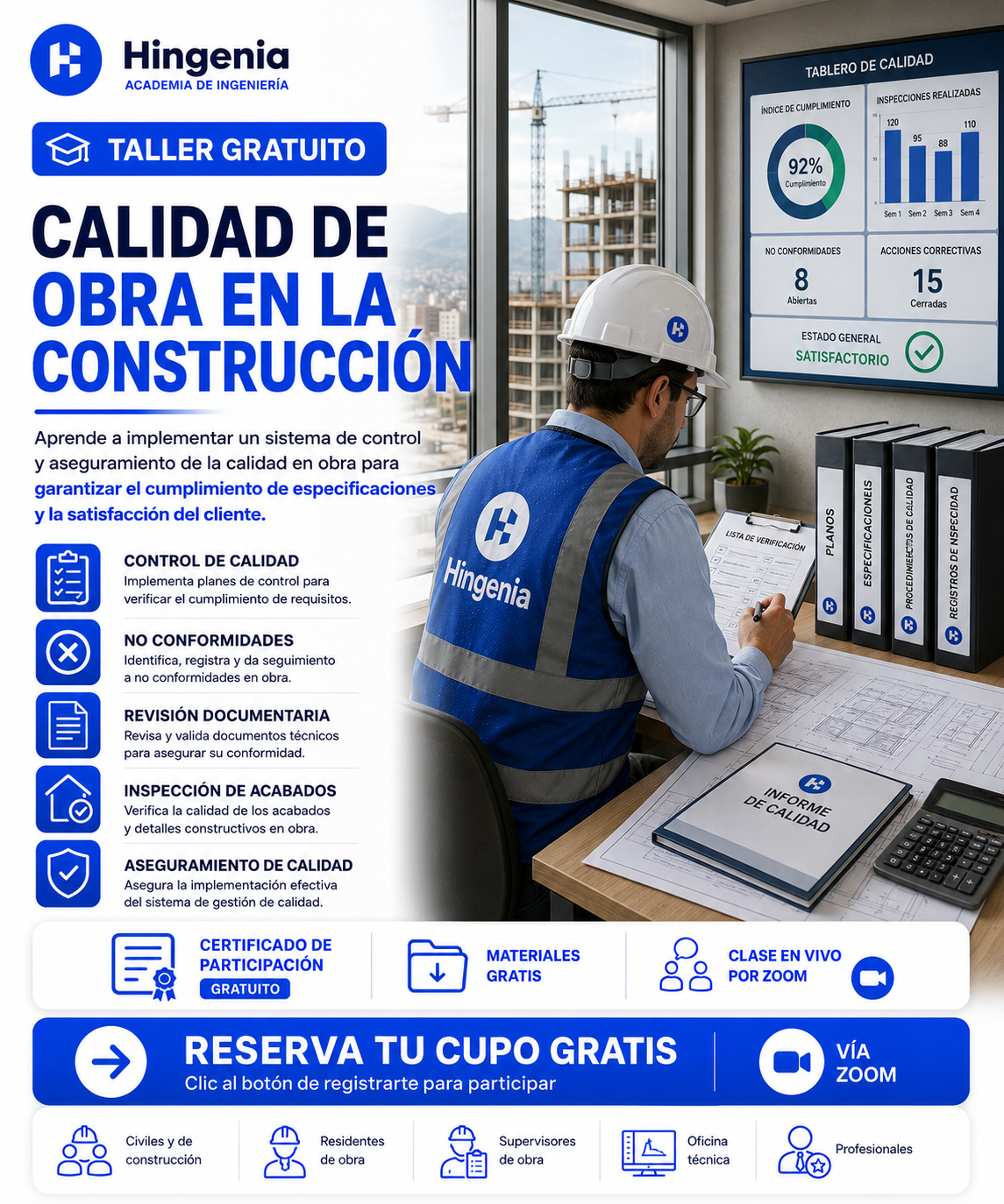 Hingenia Facebook ad: CLASE GRATUITA