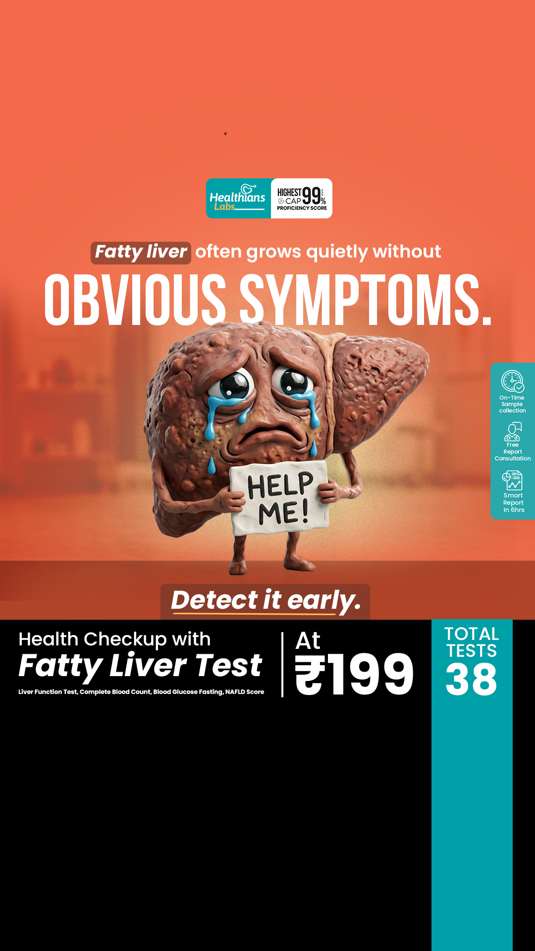 Healthians Facebook ad