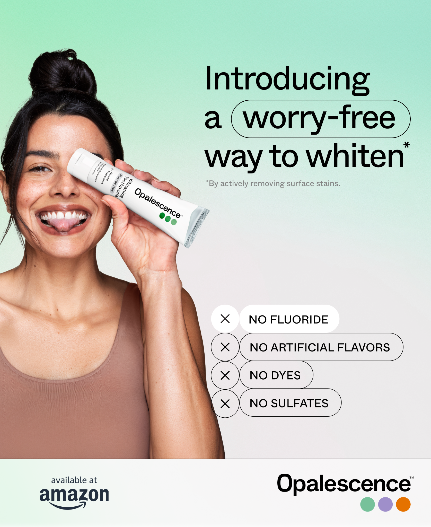 Opalescence Facebook ad: Fluoride Free Toothpaste