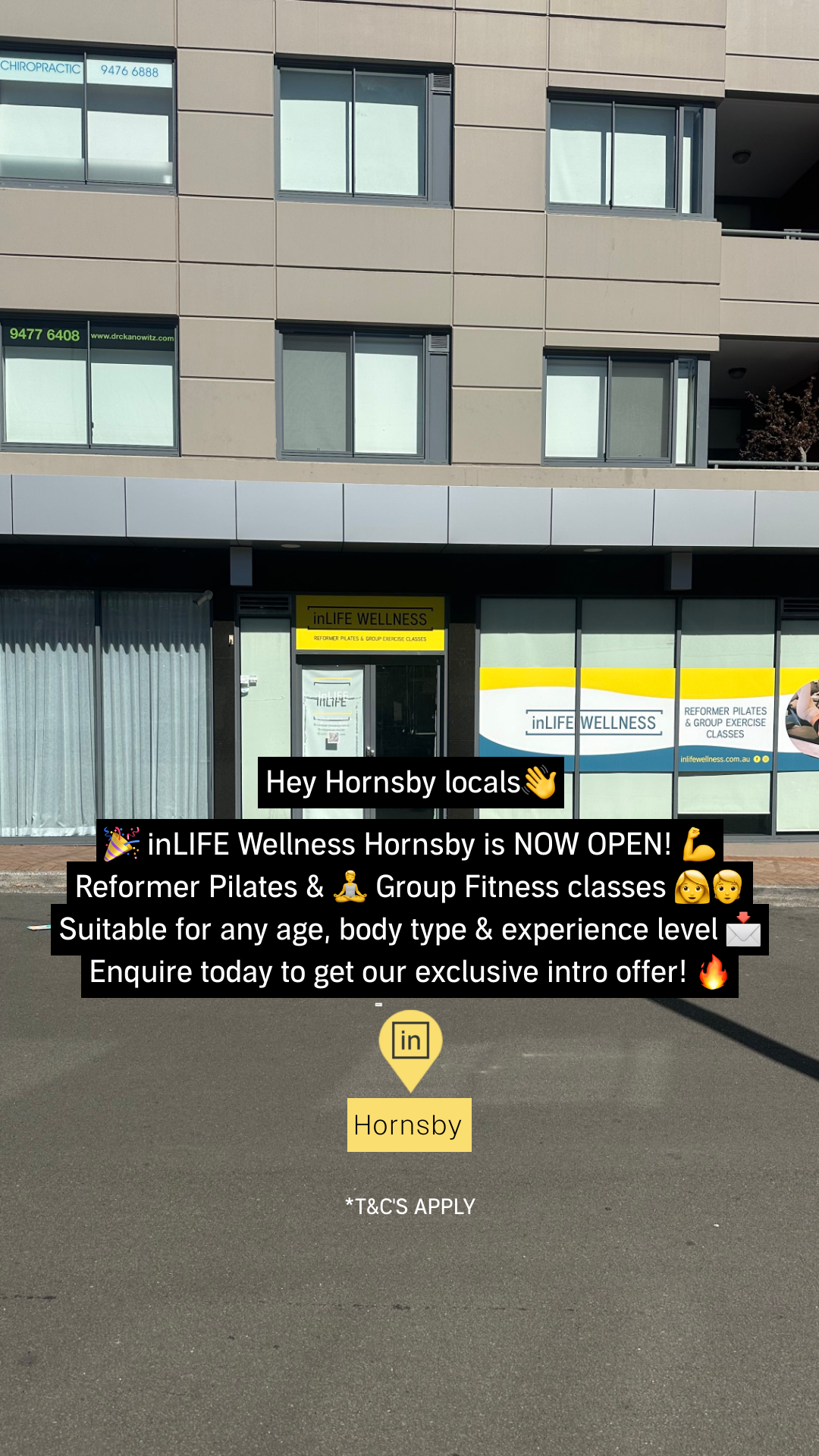 InLife Wellness Hornsby Facebook ad: 1 Week for $29
