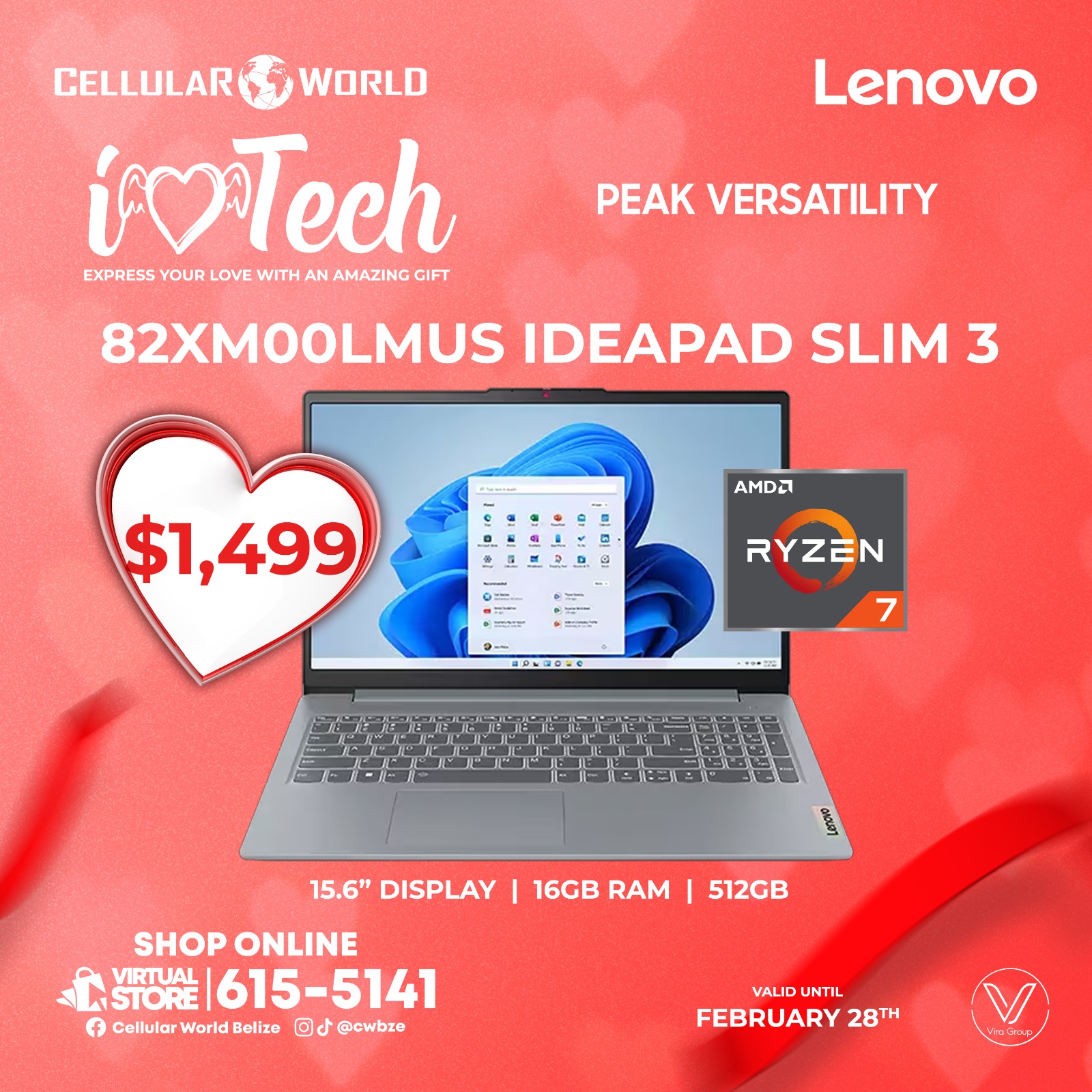 Cellular World Belize Facebook ad