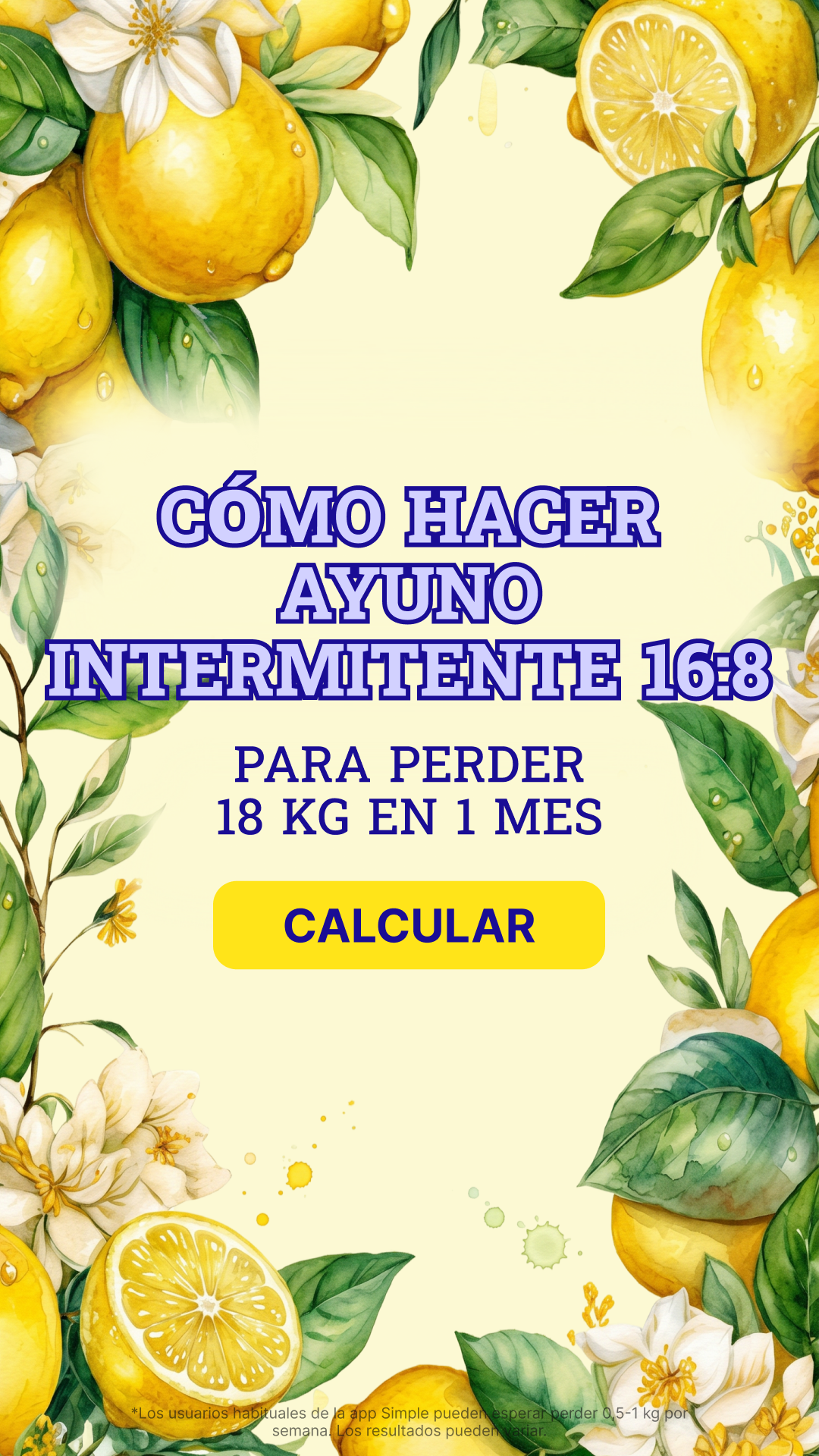 Simple Fasting App Facebook ad