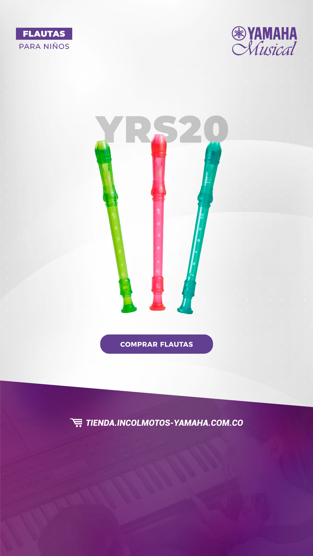 Yamaha Musical Colombia Facebook ad