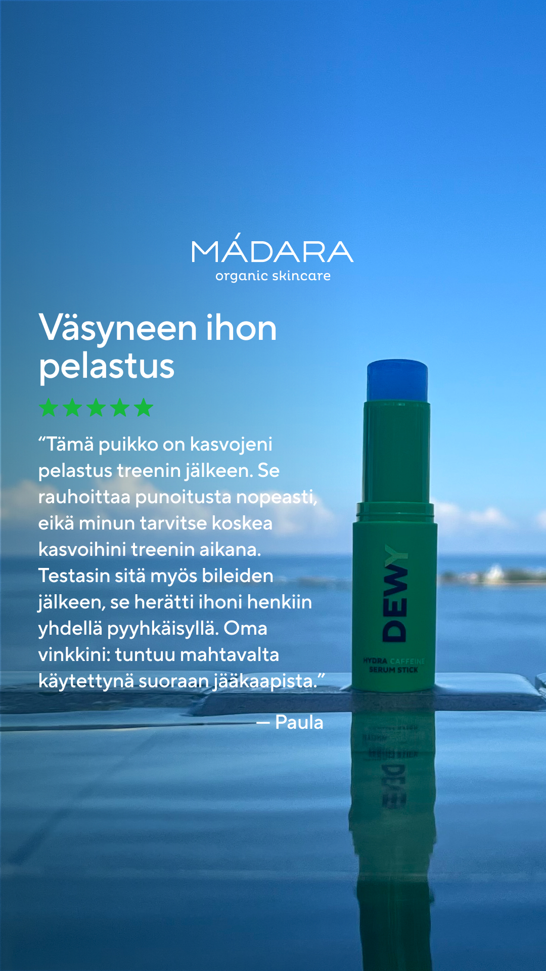Mádara Organic Skincare Facebook ad
