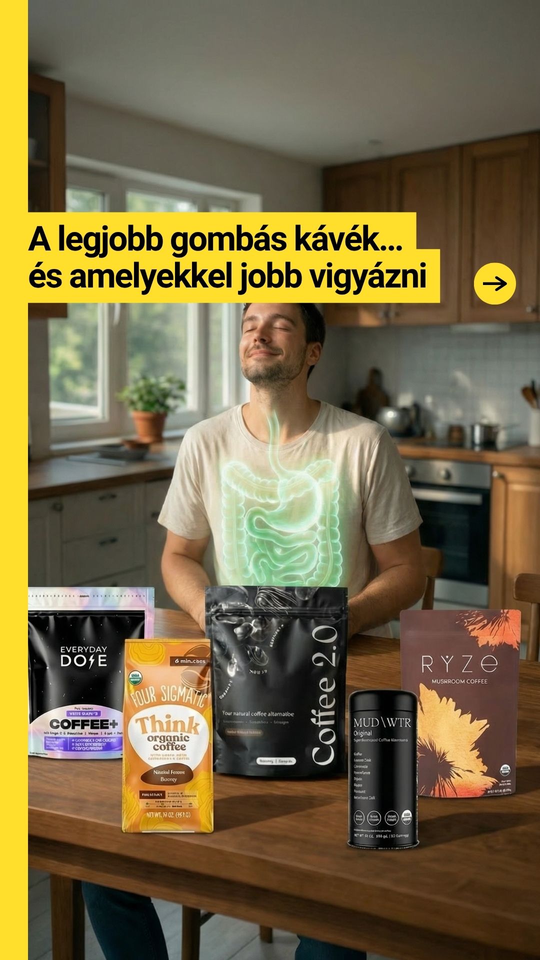 Lena Hoffmann Facebook ad: 5 gombakávét teszteltem fókuszra és energiára