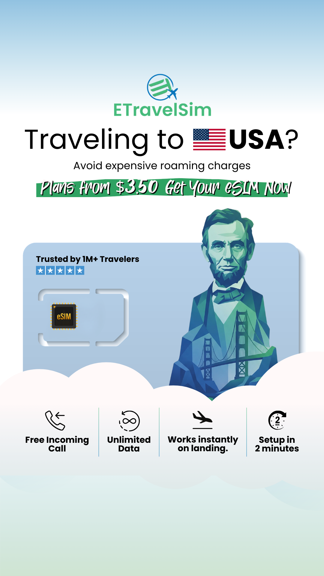 ETravelSim Facebook ad