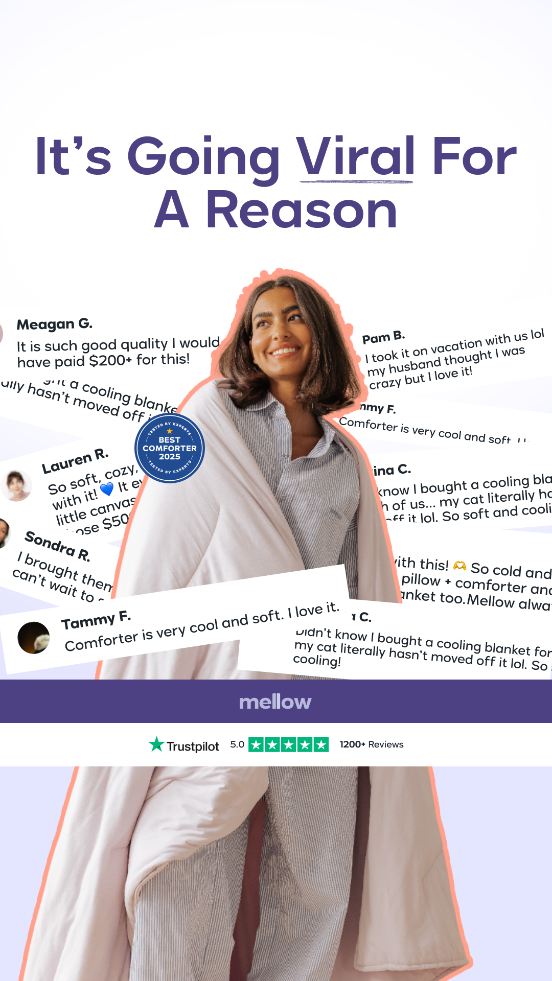 Mellow Comforters Facebook ad