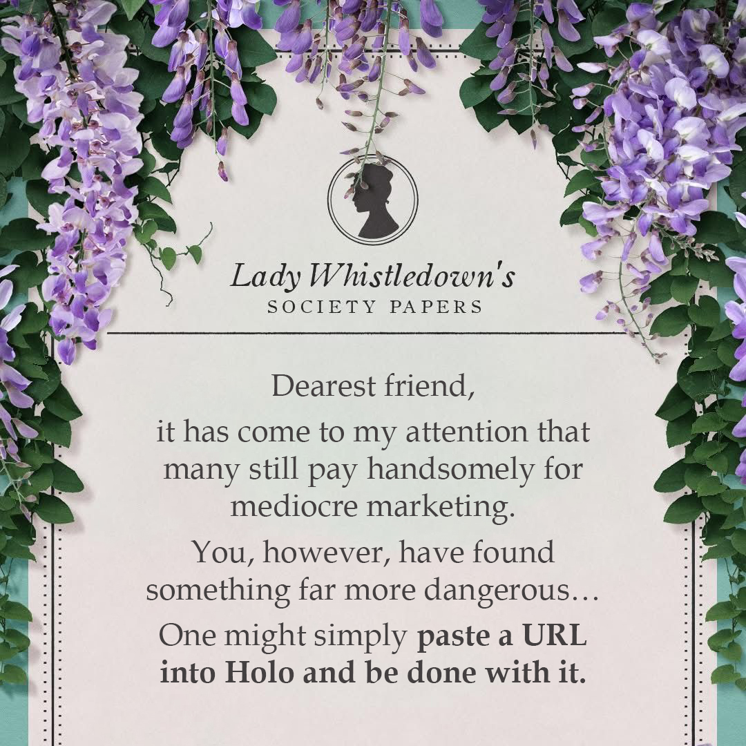 Holo Facebook ad