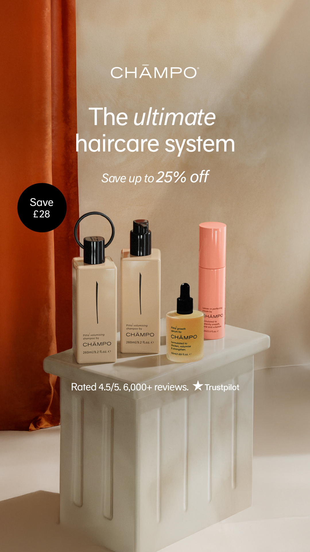 Chāmpo Haircare Facebook ad