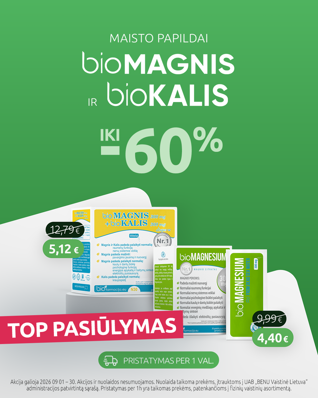 BENU Vaistinė Facebook ad: Apsipirk benu.lt