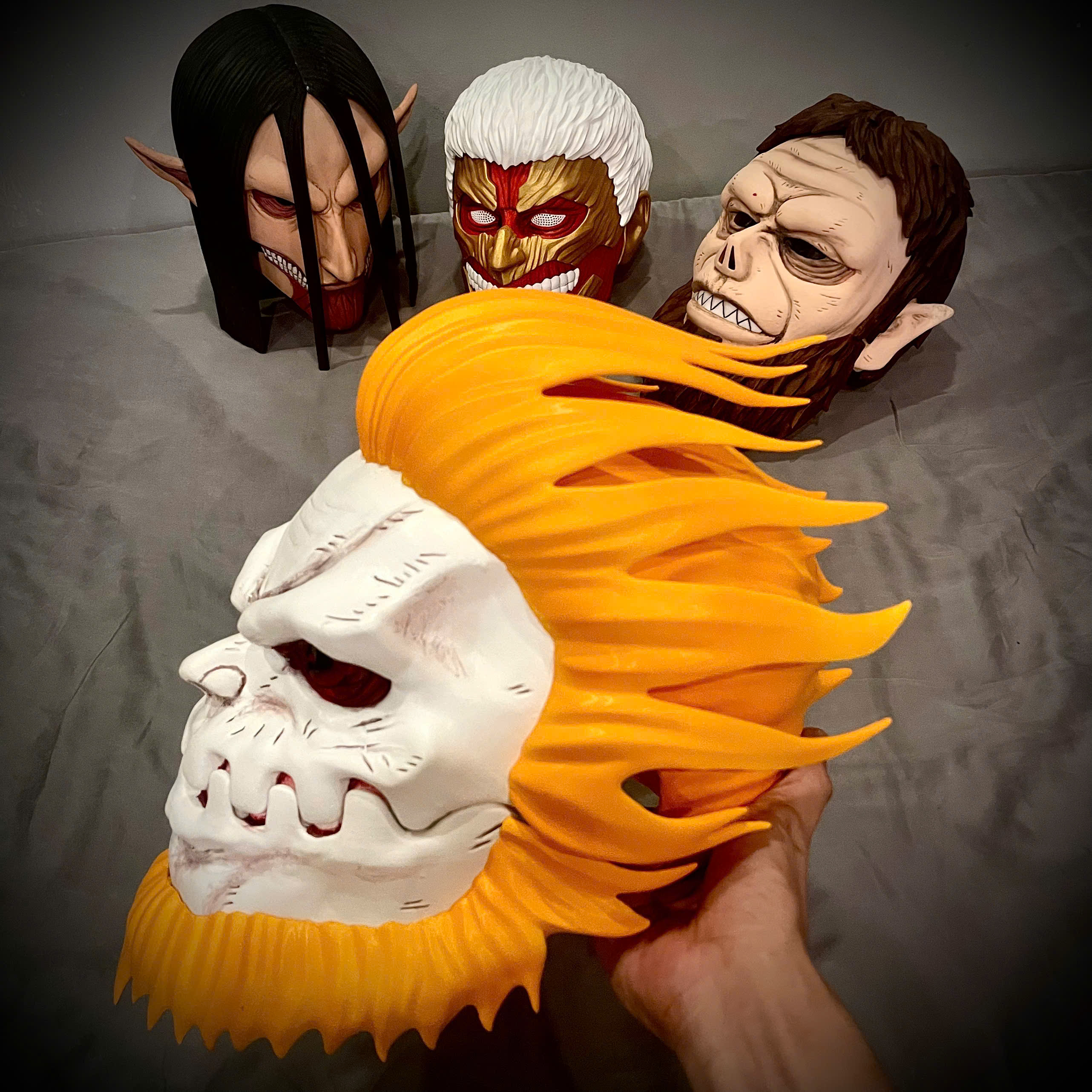 bstar3dprintprops Facebook ad: Jaw Titan Head Wearable / Multi Parts /…