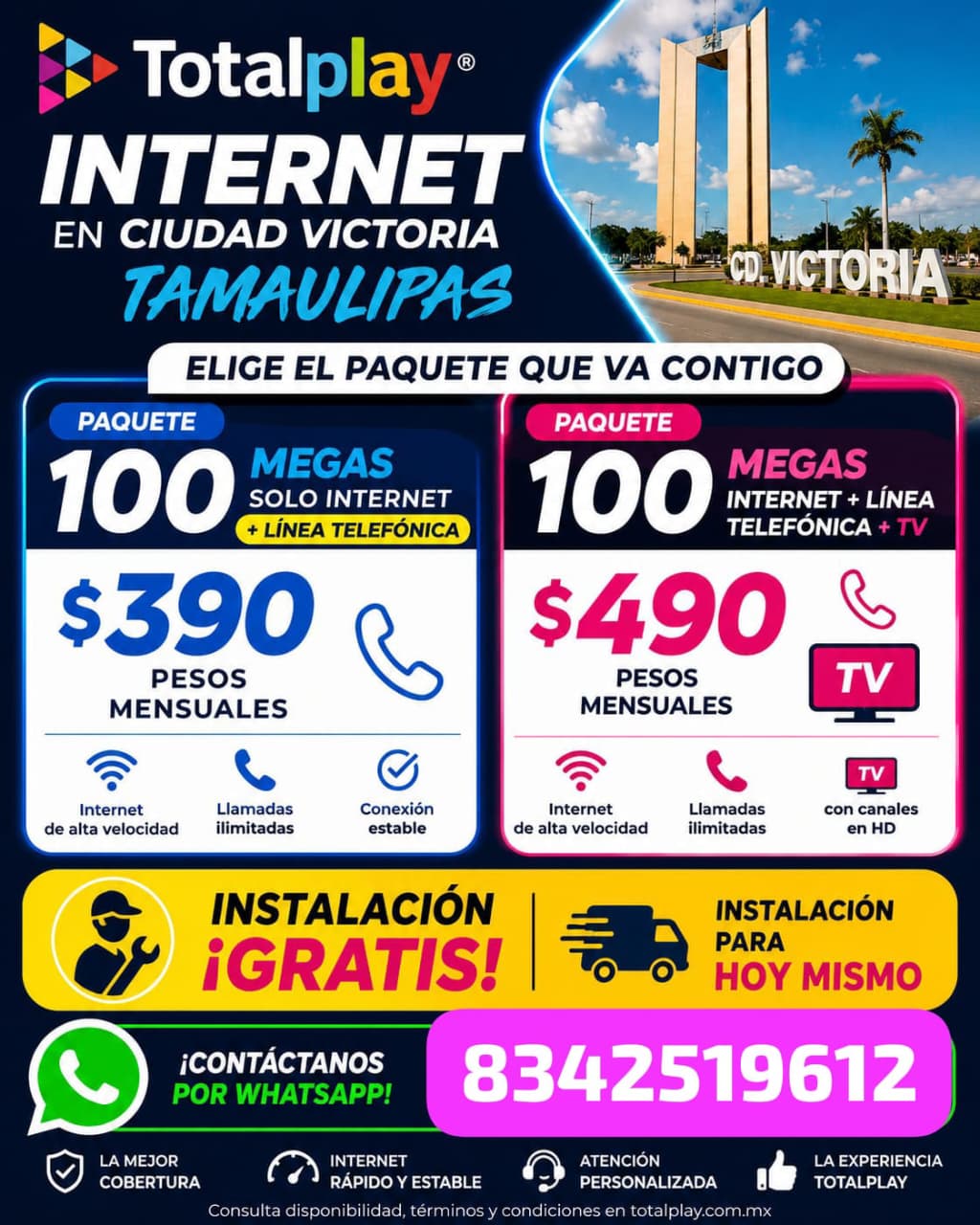 asesora totalplay Facebook ad: ¡Conéctate con Totalplay y disfruta la mejor experiencia…