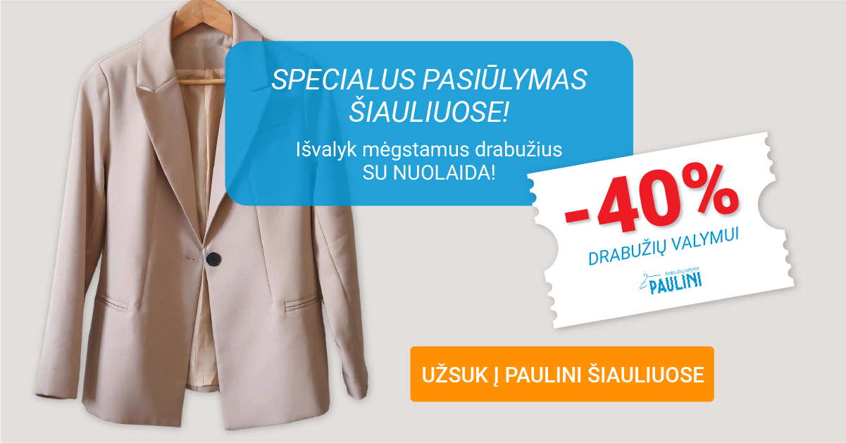 Paulini - drabužių valykla Facebook ad