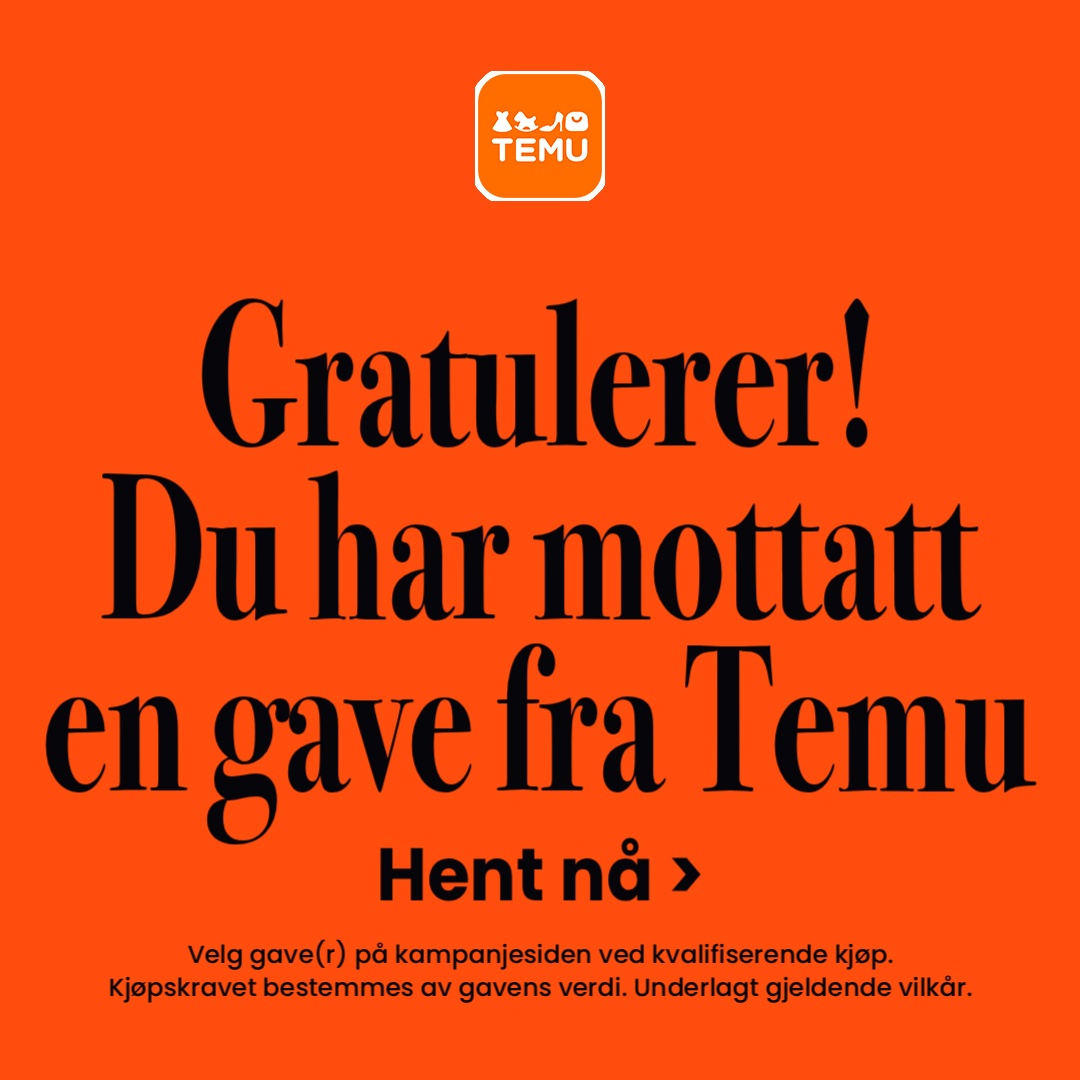 Temu Norway Facebook ad