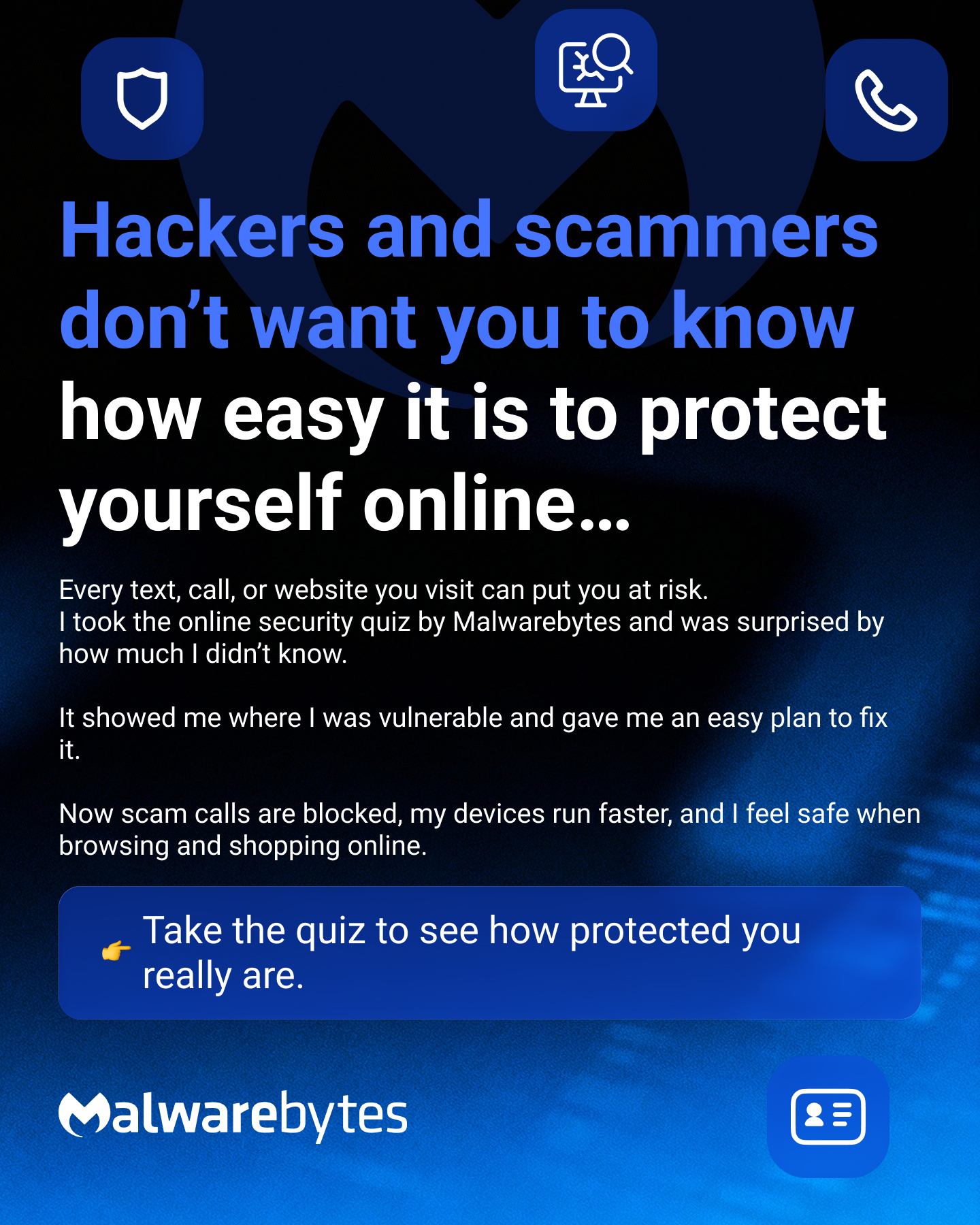 Malwarebytes Facebook ad