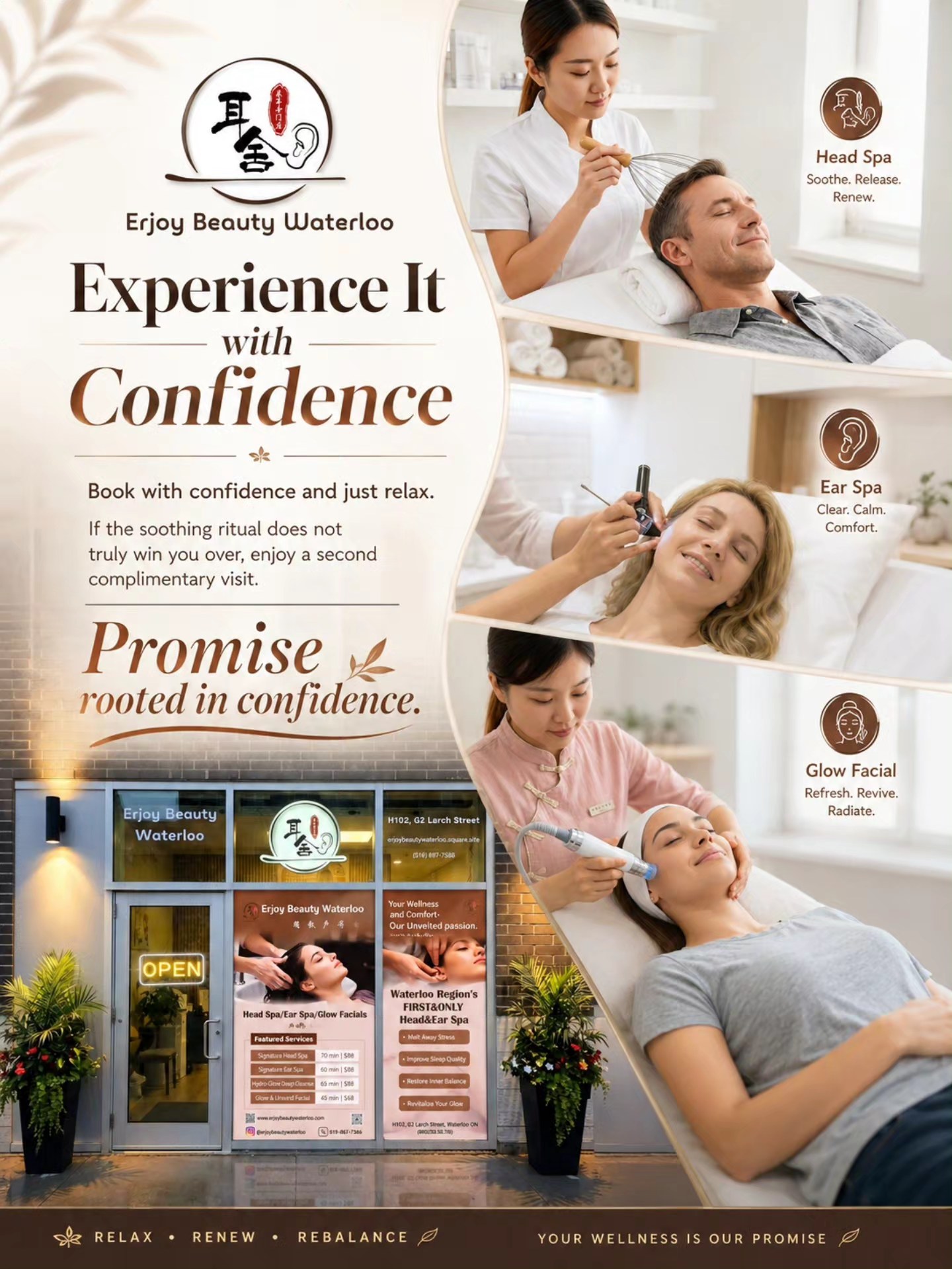 Erjoy Beauty Waterloo Facebook ad