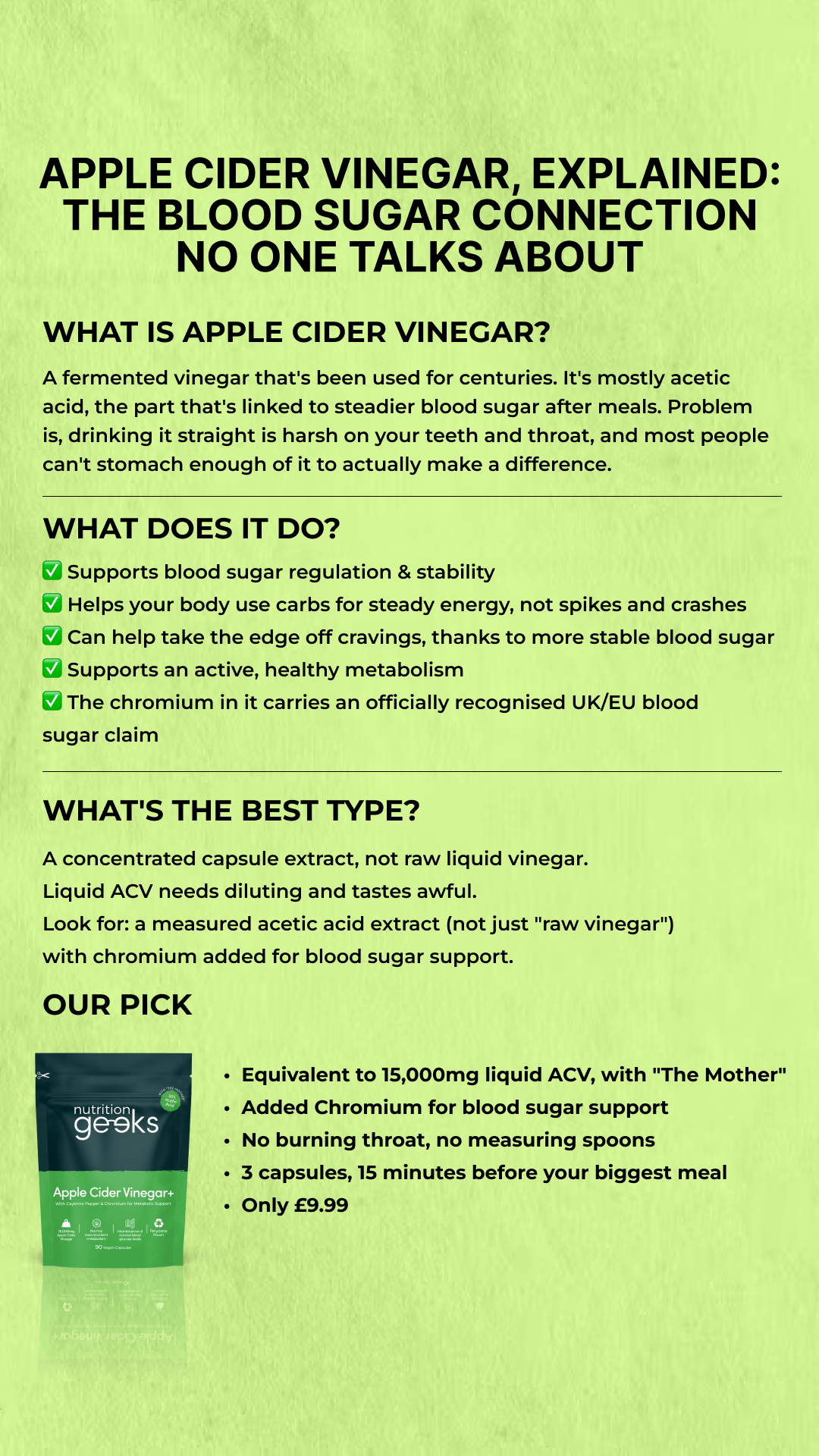 Nutrition Geeks Facebook ad