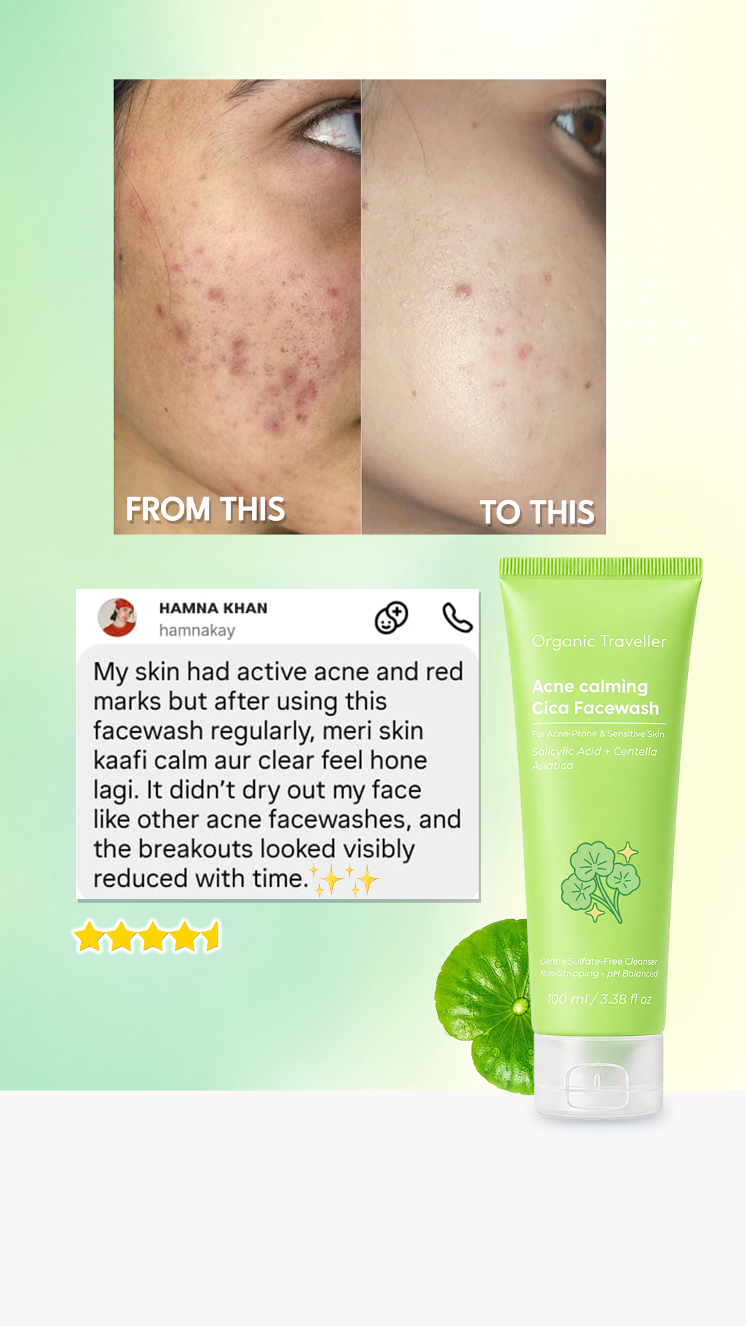 Organic Traveller - Skincare Facebook ad