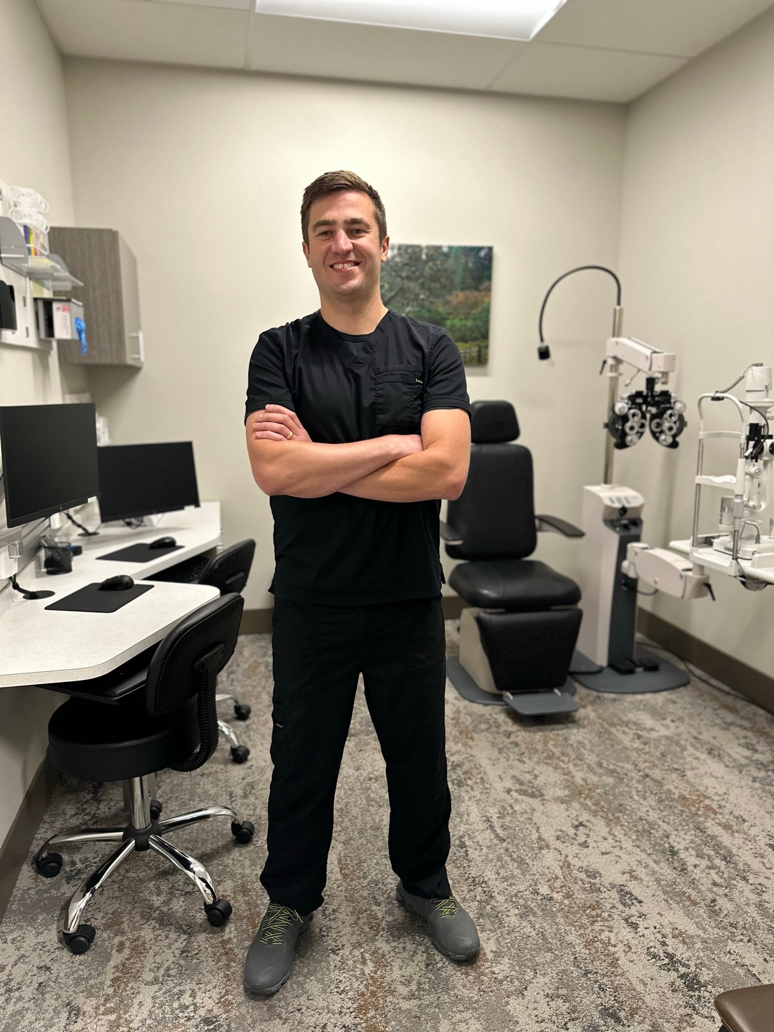North Valley Eye Care Facebook ad: Are you tired of squinting at your screen…