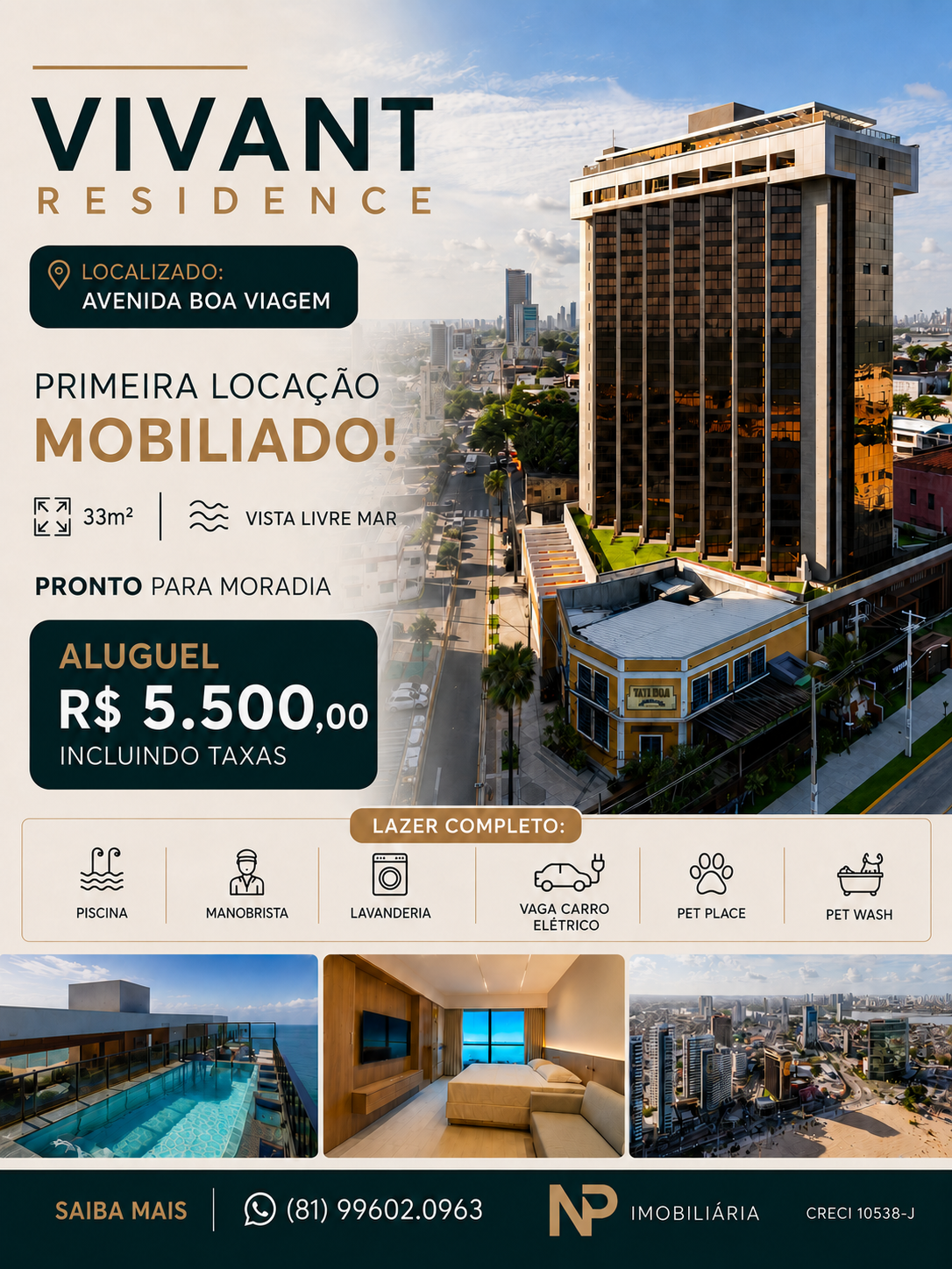 Imobiliária Nailton Paulo Facebook ad: Apartamento mobiliado na Av. Boa Viagem, pronto pra morar…