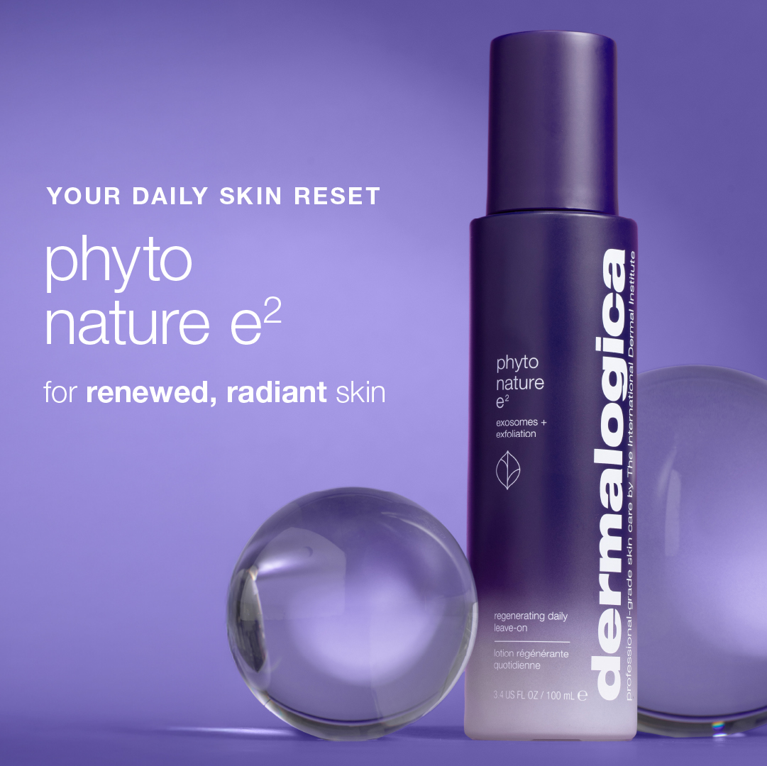 Dermalogica Facebook ad: Discover Phyto Nature E2 regenerating daily leave-on.