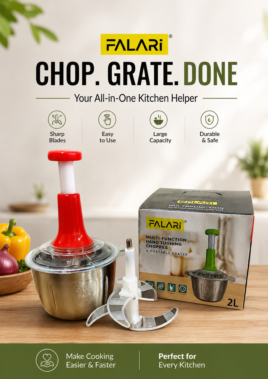 Kitchen Hack Facebook ad: Chop Faster. Cook Smarter.