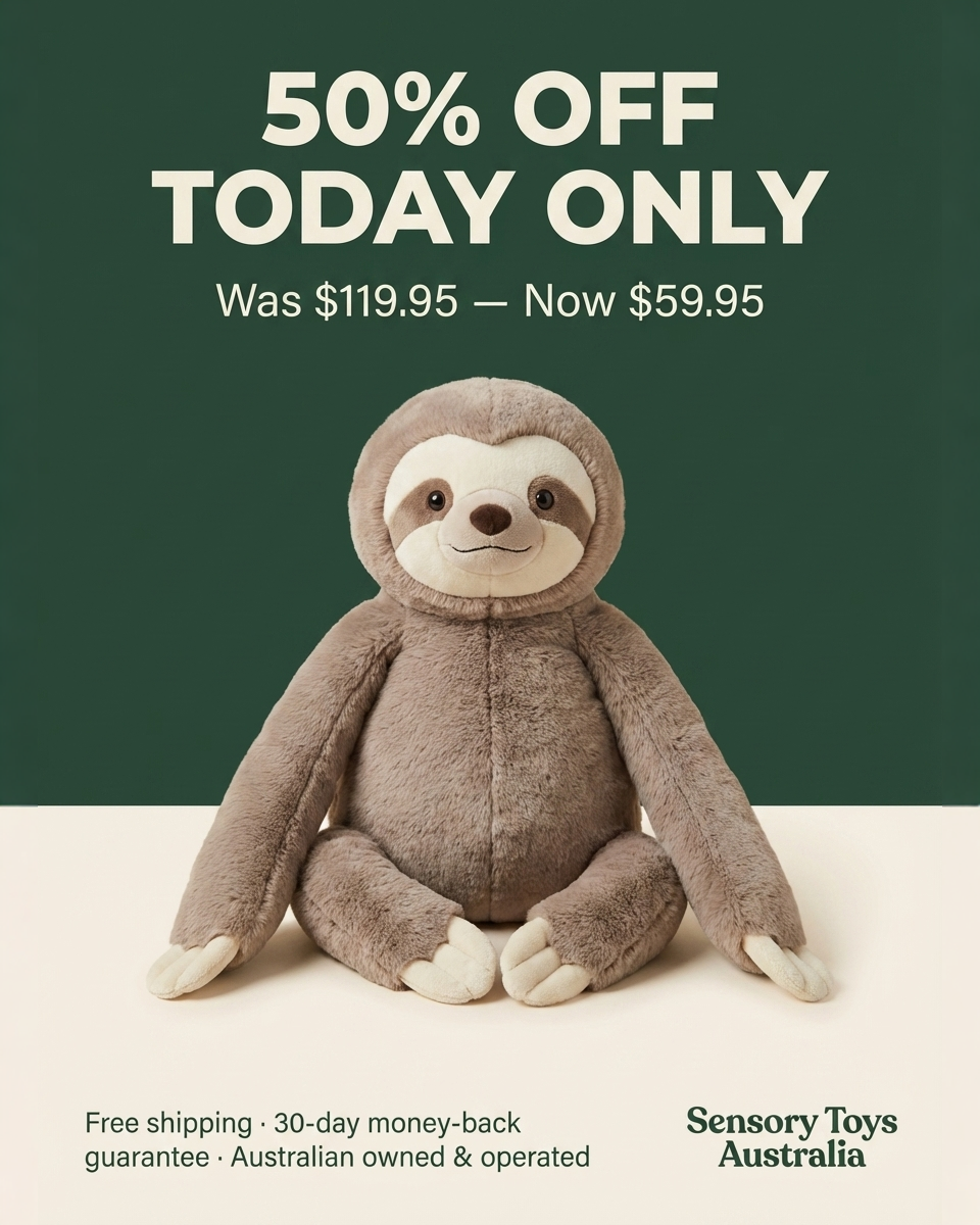Sensory Toys Facebook ad: 50% OFF SALE