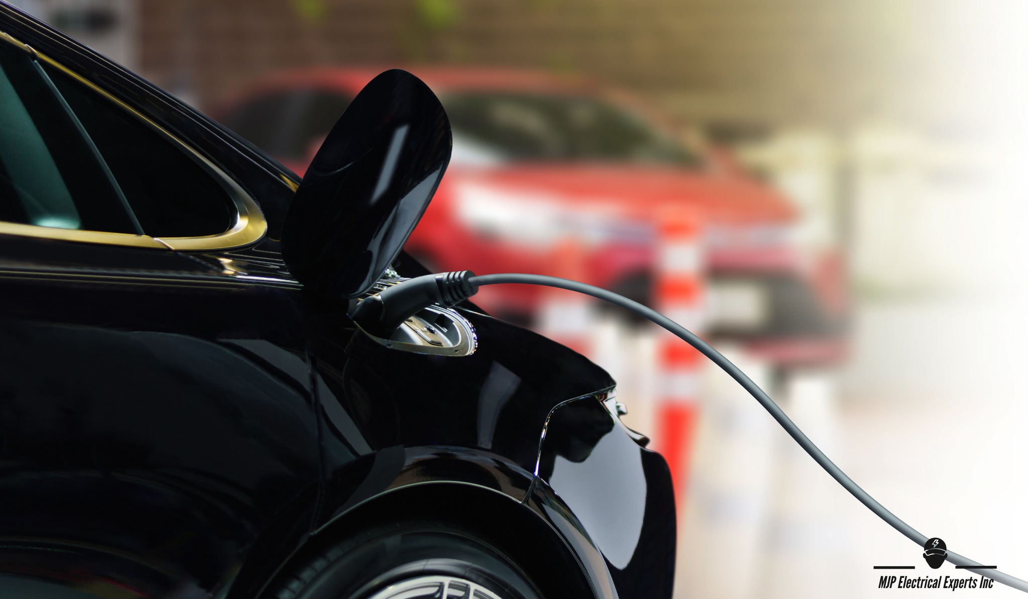 MJP Electrical Experts Facebook ad: Stay charged with a Tesla charging station right…