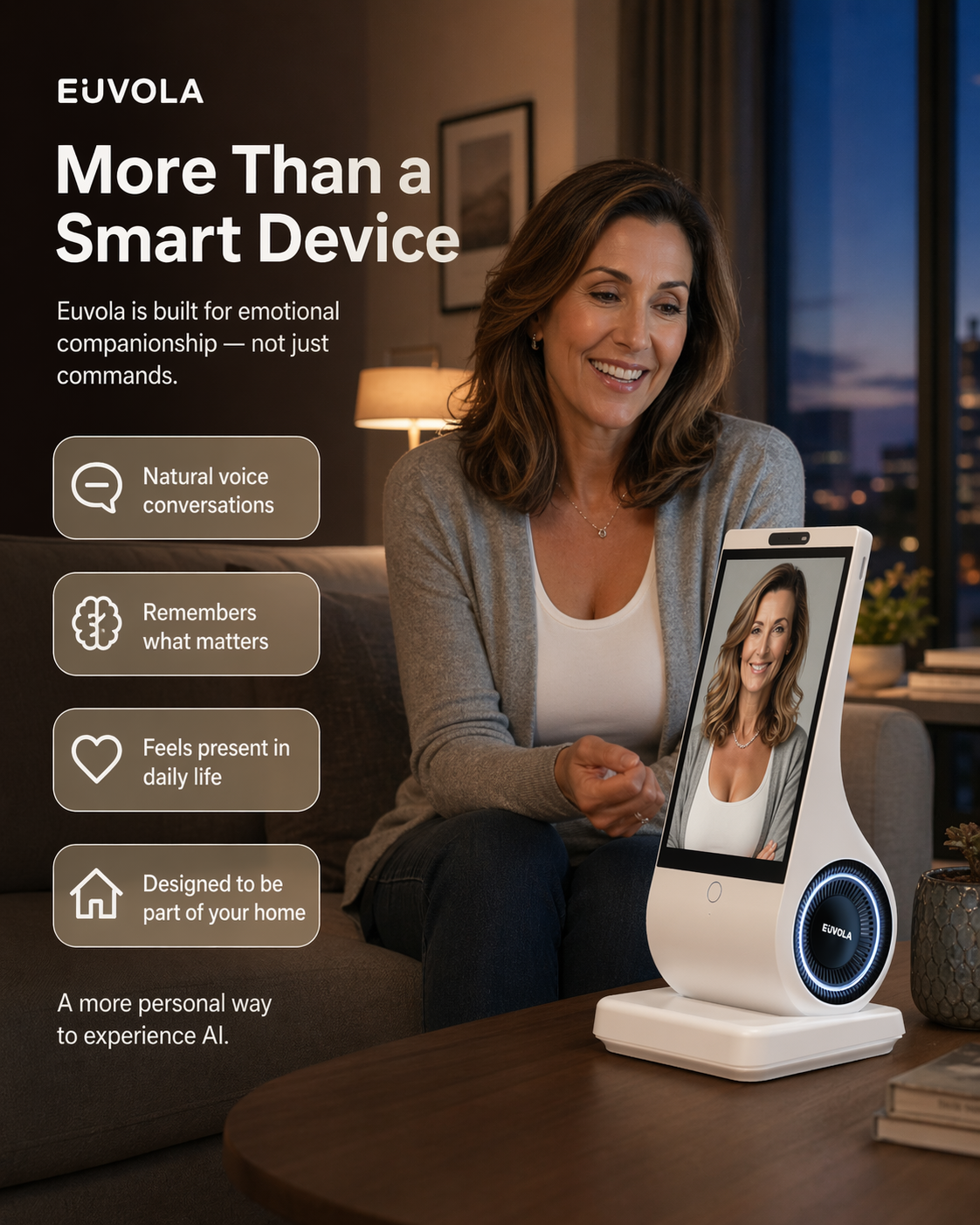 Euvola Facebook ad: Your Personal AI Companion · $299
