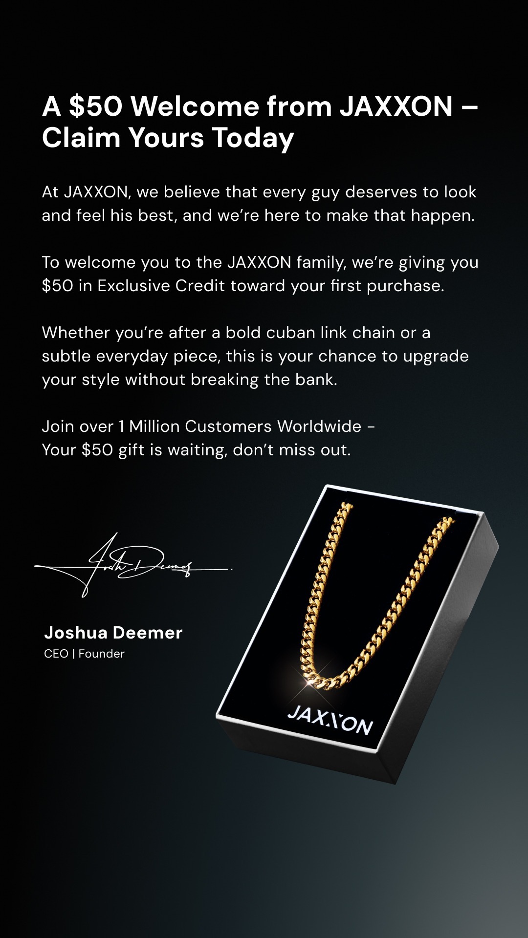 Josh Deemer Facebook ad: $50 OFF - 48 Hrs Only