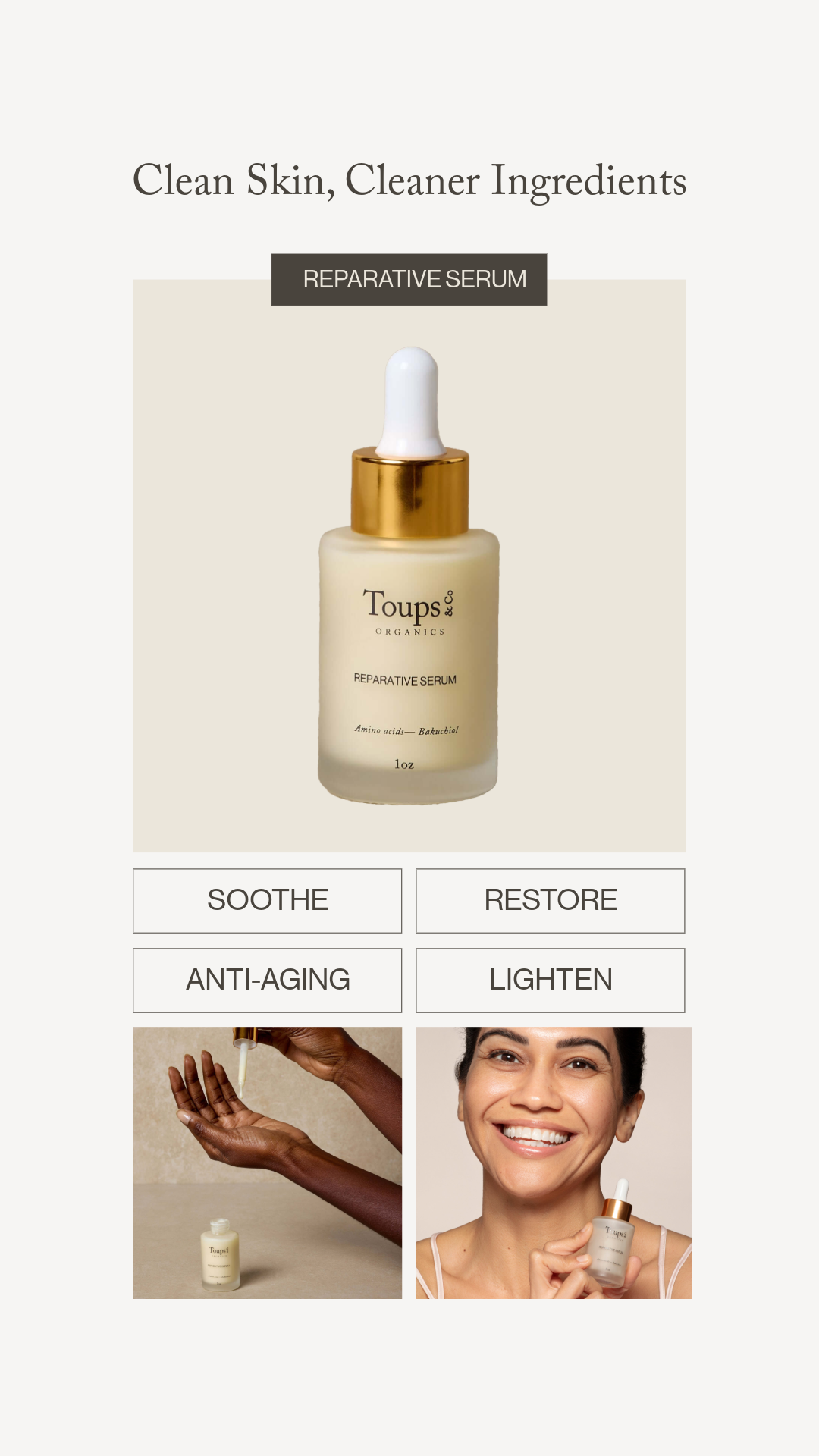 Toups and Co Organics Facebook ad