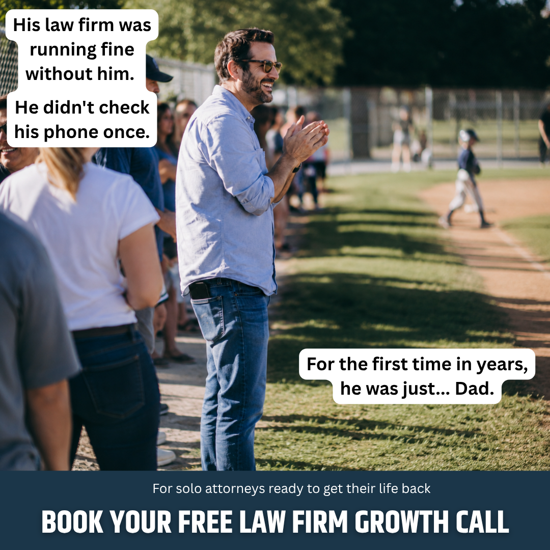 Profit with Law Facebook ad: Solo Attorney: From 3AM Panic to Working a Relaxed 25/hrs…