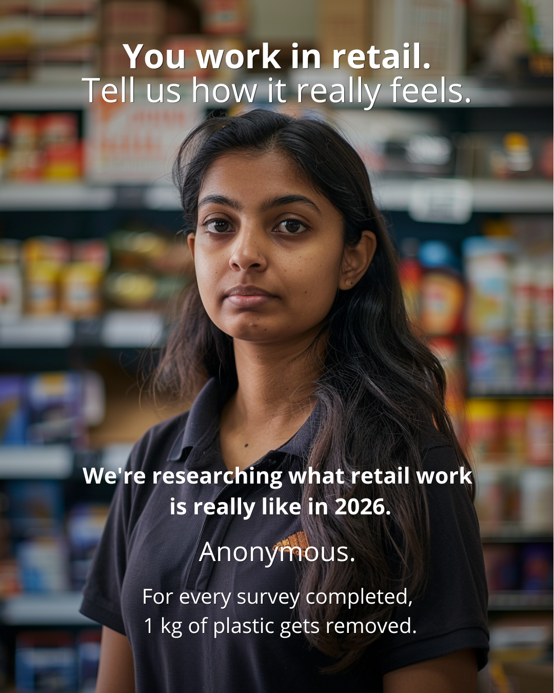 Retail Worker Research Facebook ad: Take the survey →