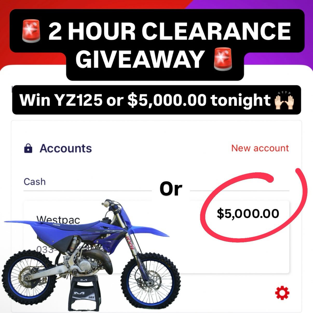 MWMX Facebook ad: 2 HOURS ONLY!