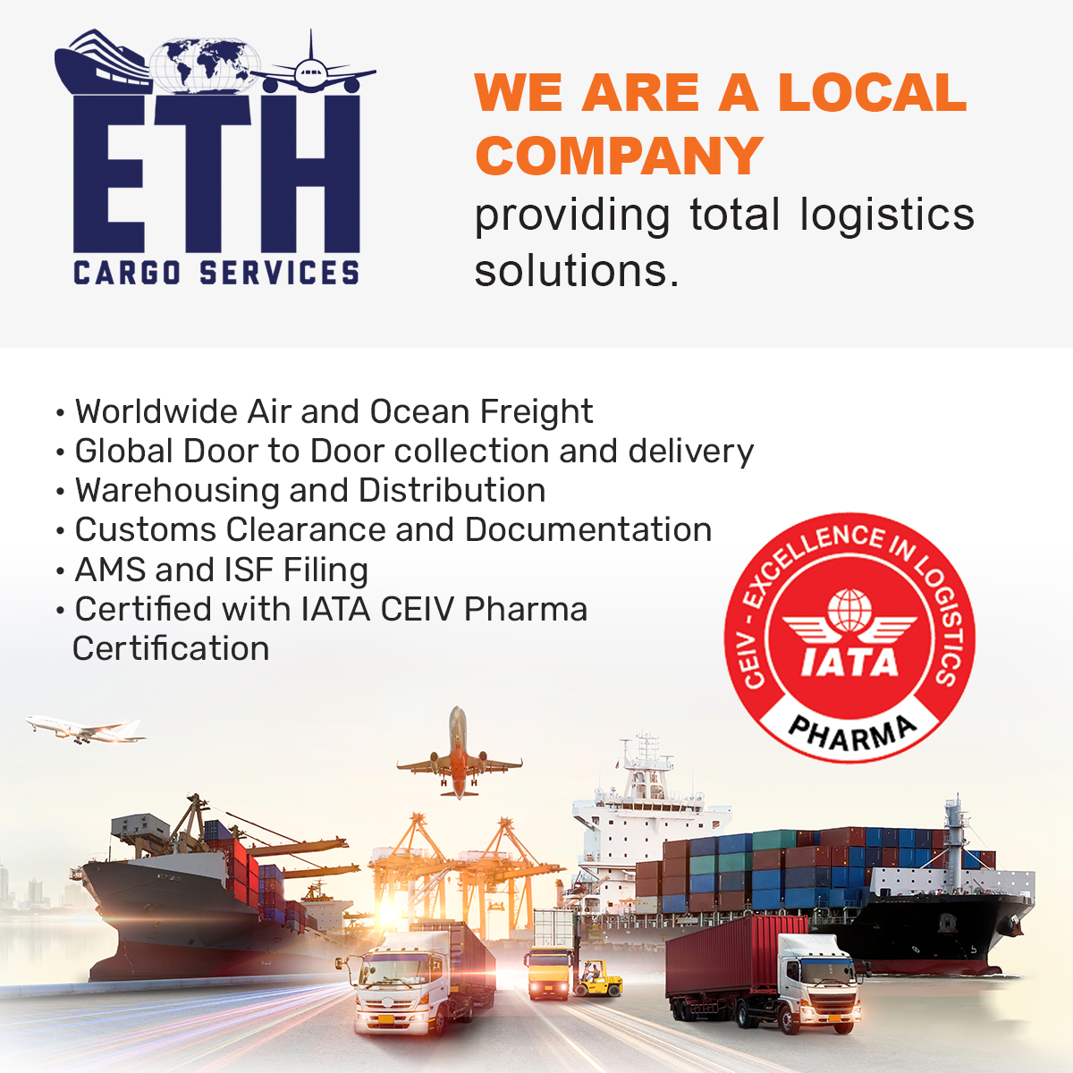 El Nuevo Día Facebook ad: ETH Cargo Services