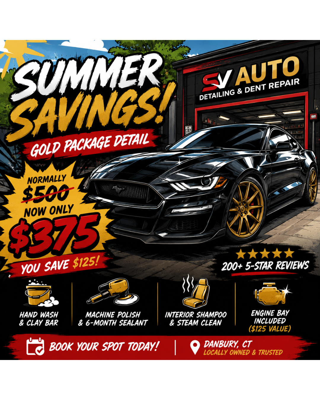 SV Auto Detailing & Dent Repair Facebook ad: You & Your Car Deserve to Look & Feel Good
