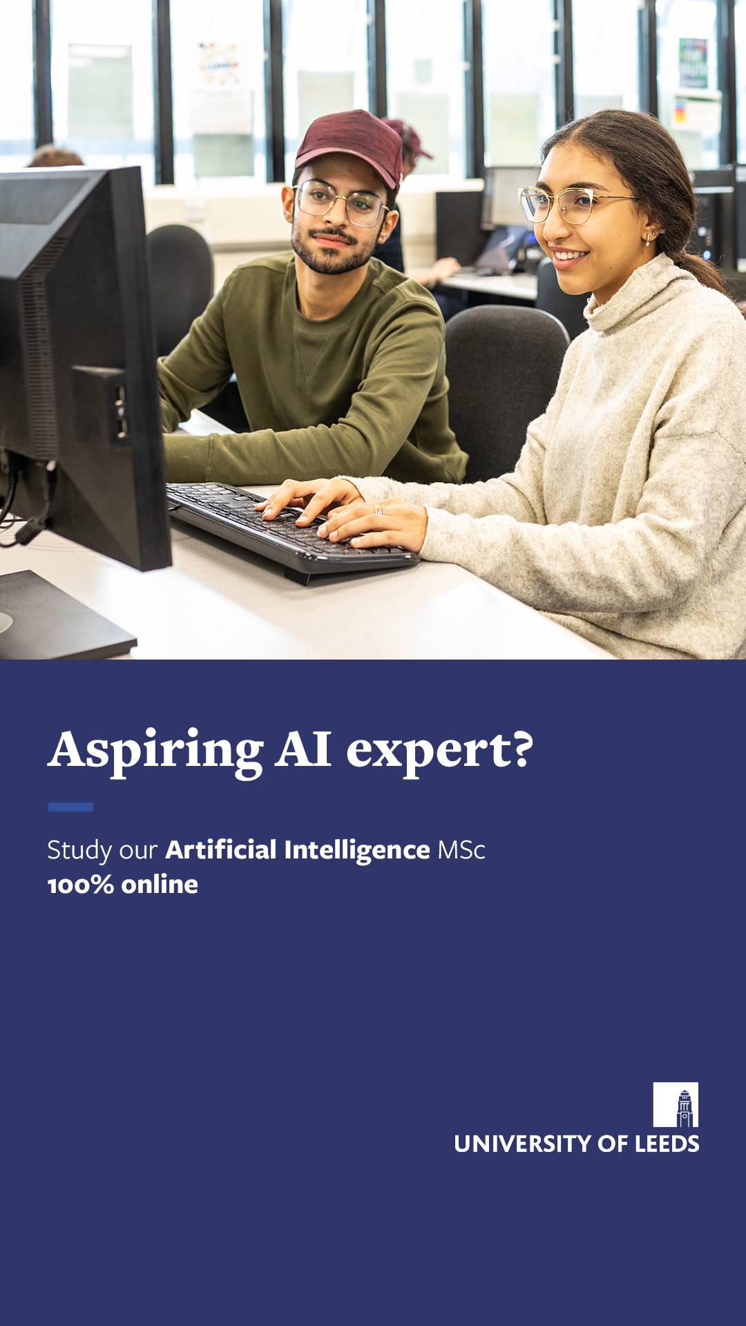 University of Leeds Facebook ad