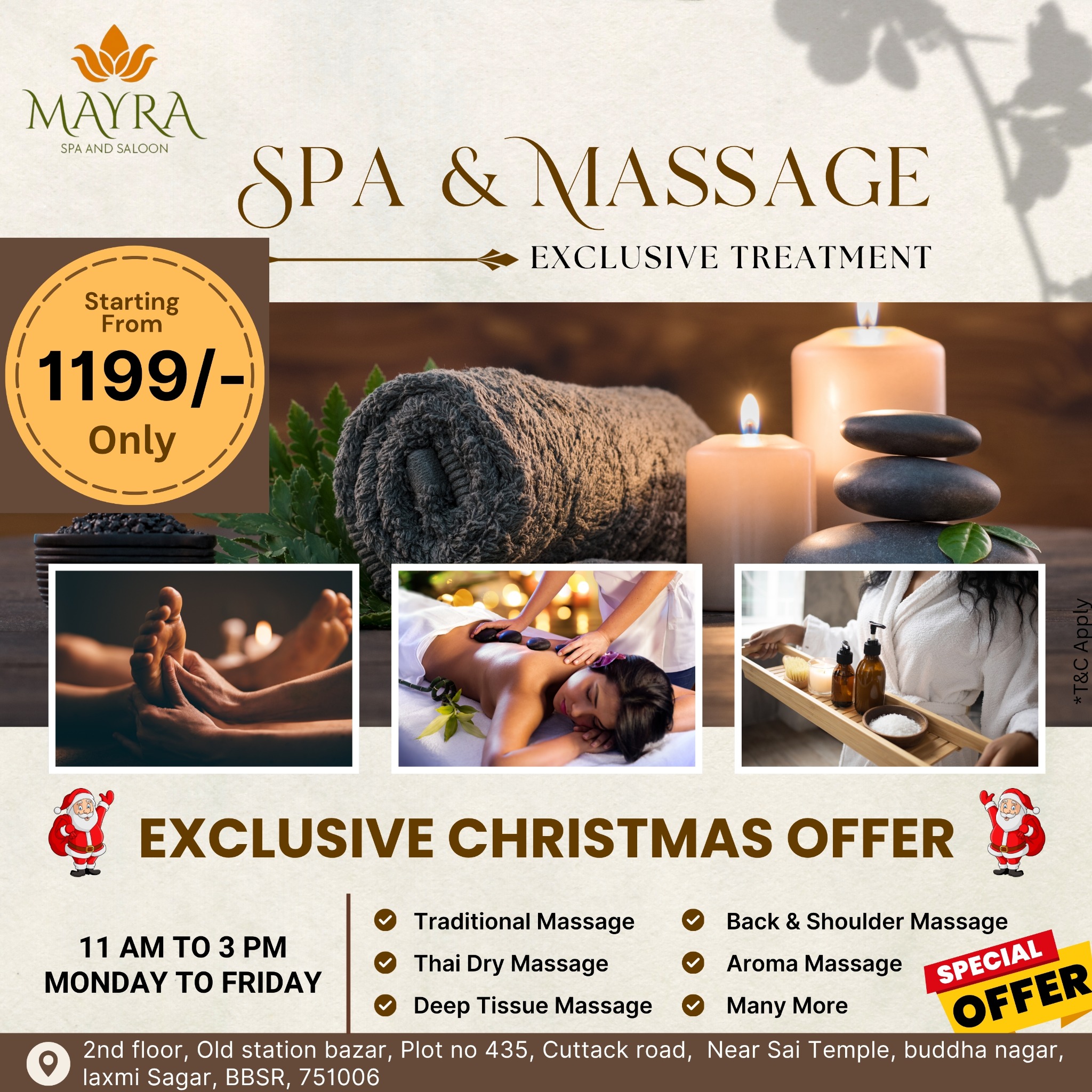 Mayra Spa & Salon Facebook ad from Nov 13, 2025