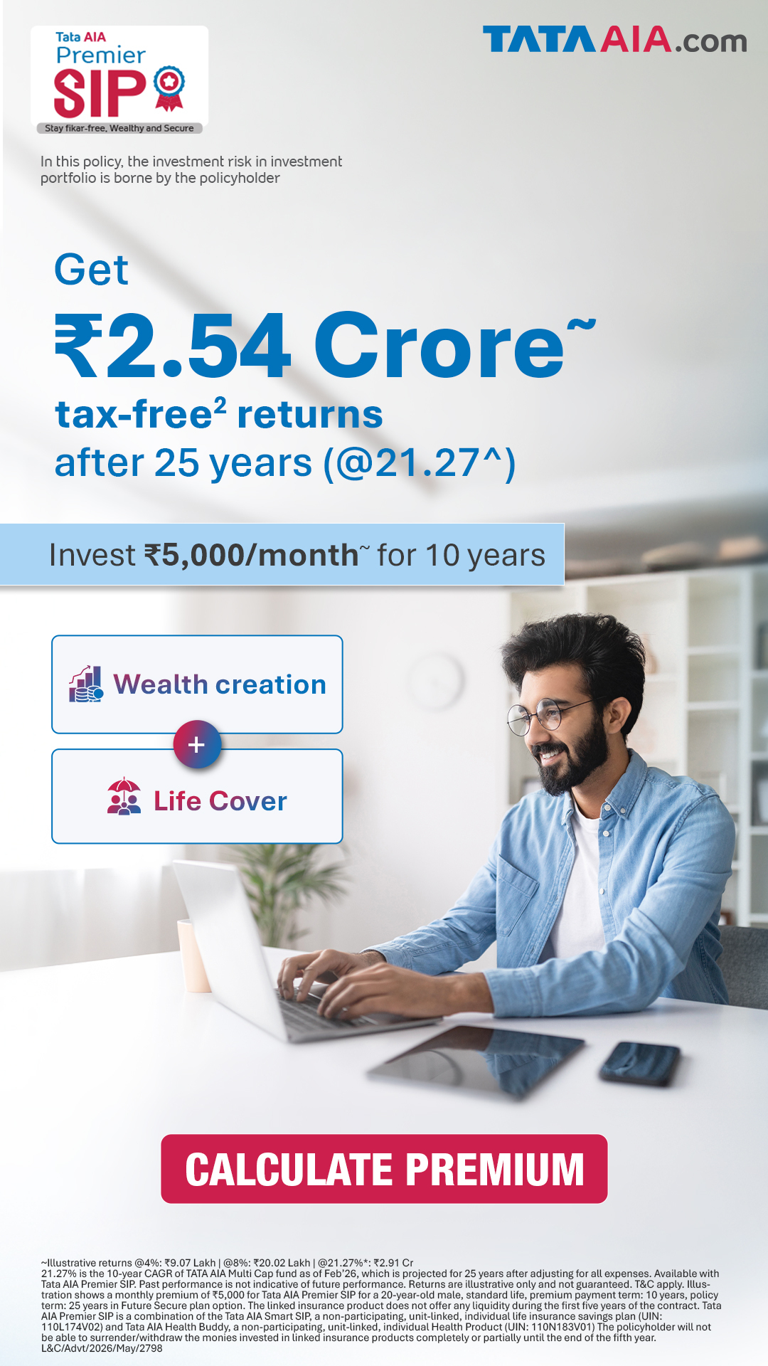 Tata AIA Life Facebook ad