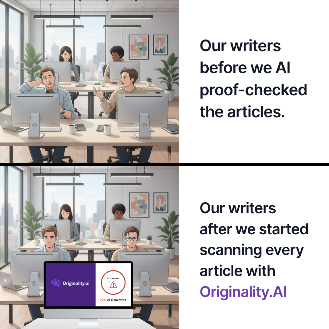 Originality.AI - AI Detection and Plagiarism Checking Facebook ad